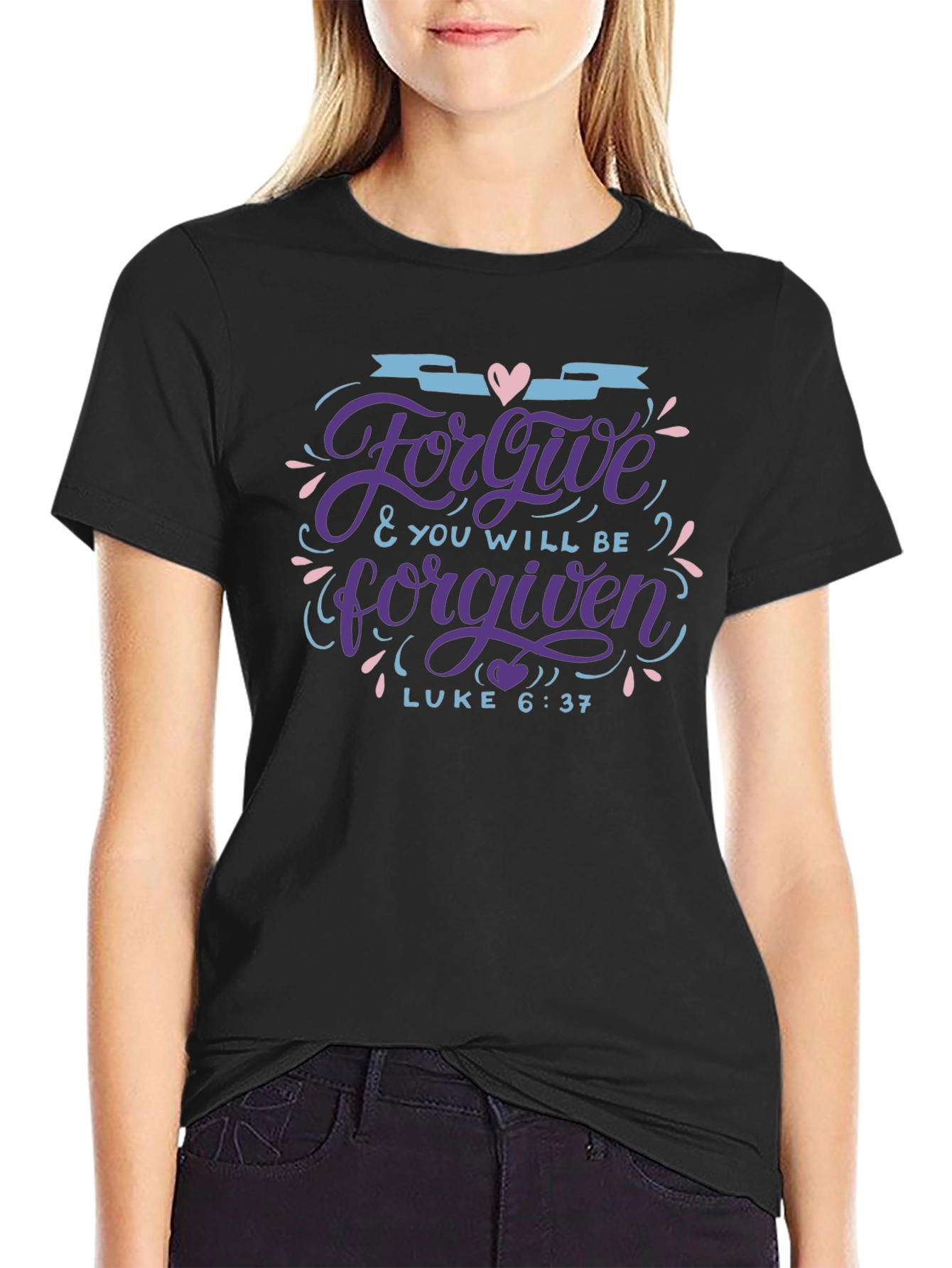 Forgive T-Shirt - Christian Luke 6:37 Design