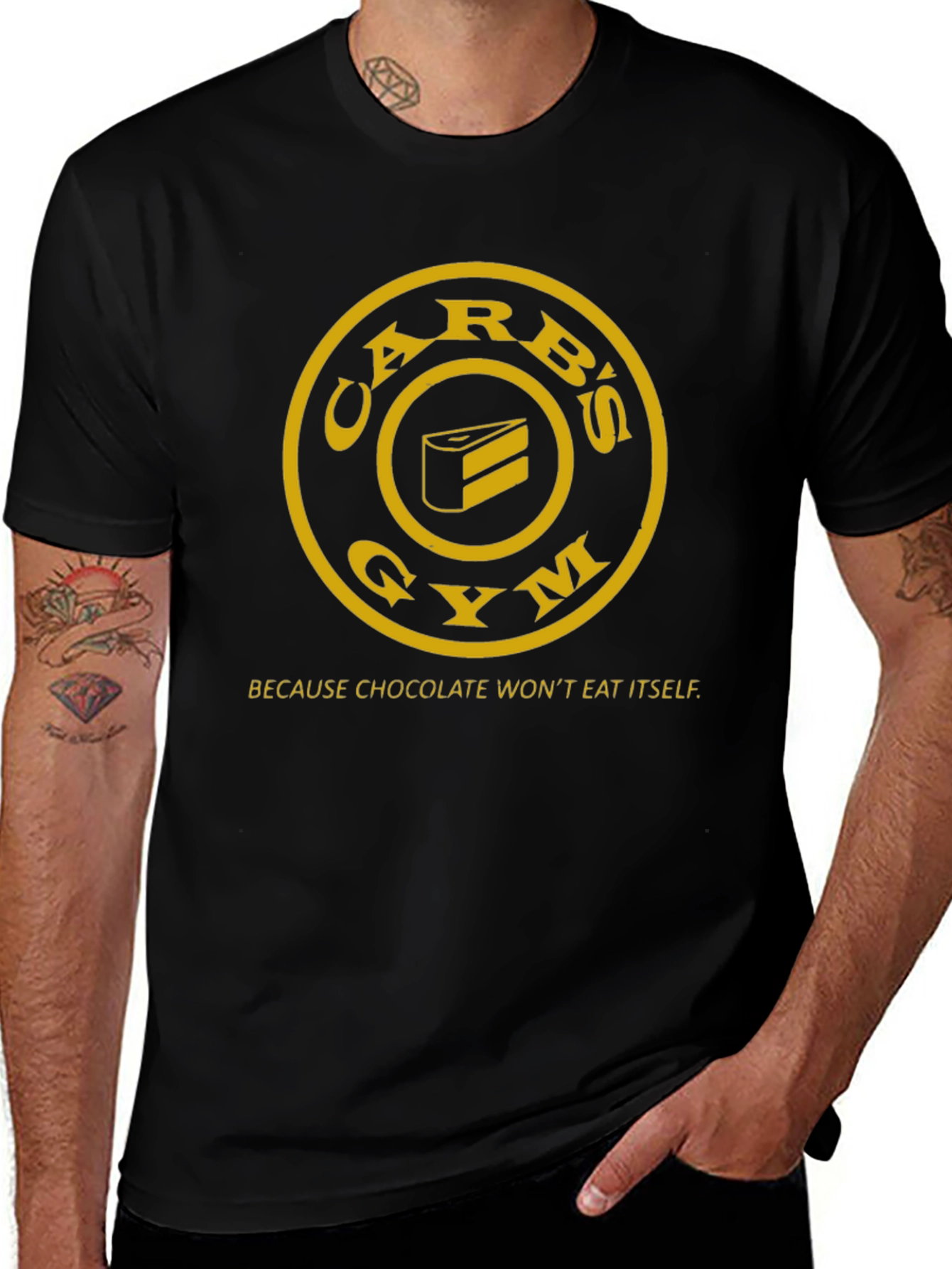 Carbs Gym T-Shirt - Chocolate Wont Eat Itself