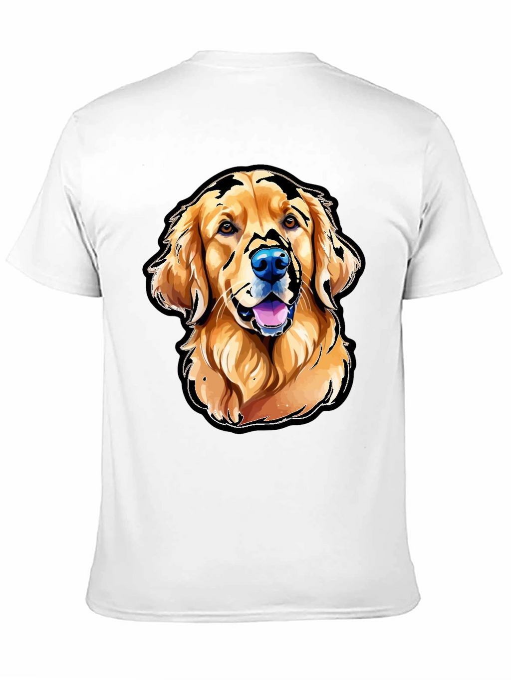 Golden Retriever Graphic T-Shirt - Black