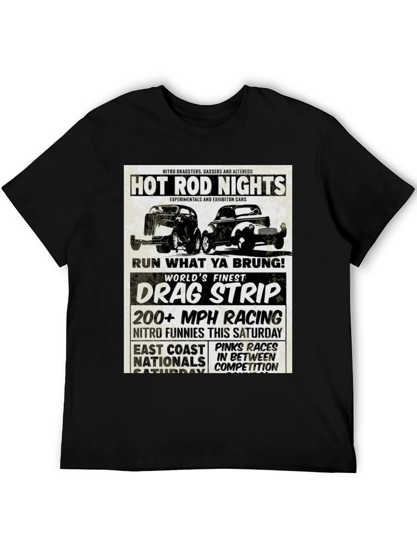 Hot Rod Nights Drag Racing T-Shirt