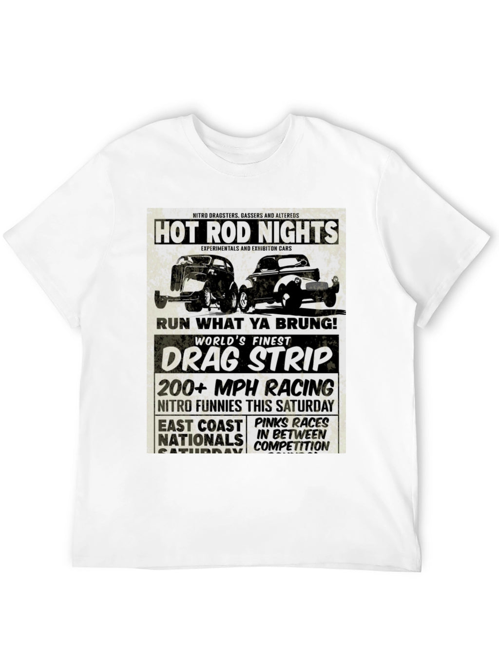 Hot Rod Nights Drag Racing T-Shirt