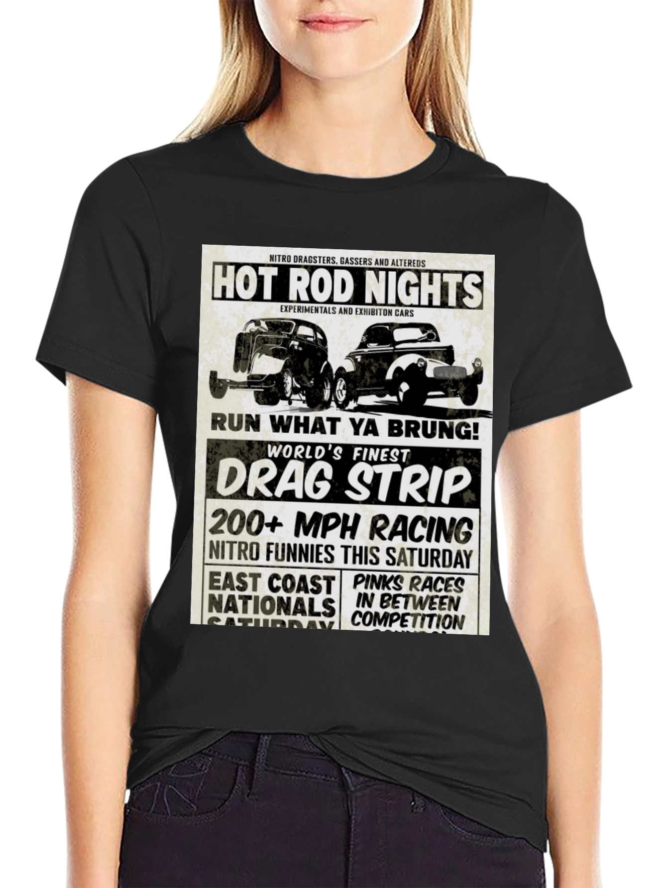 Hot Rod Nights Drag Racing T-Shirt