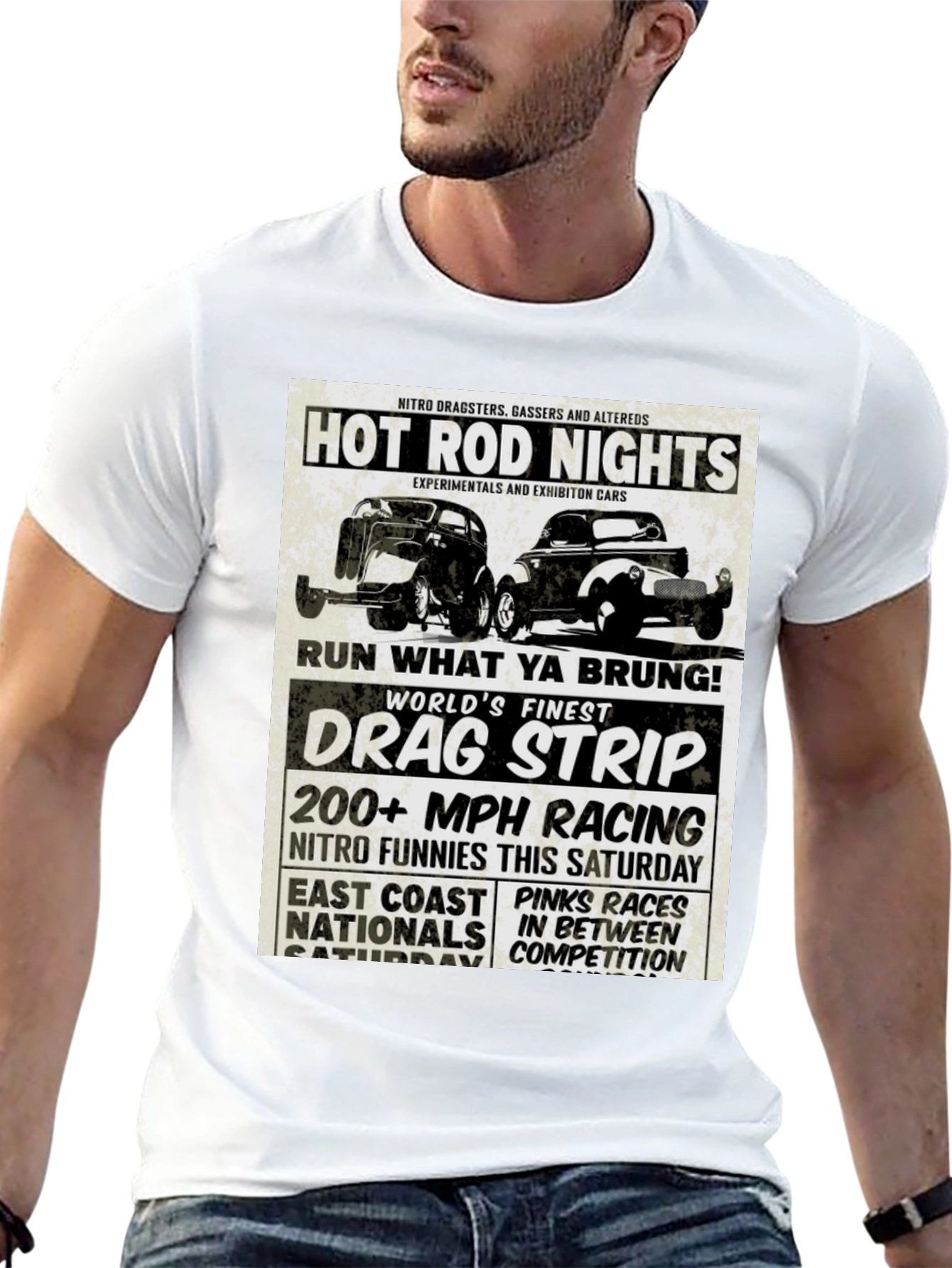 Hot Rod Nights Drag Racing T-Shirt