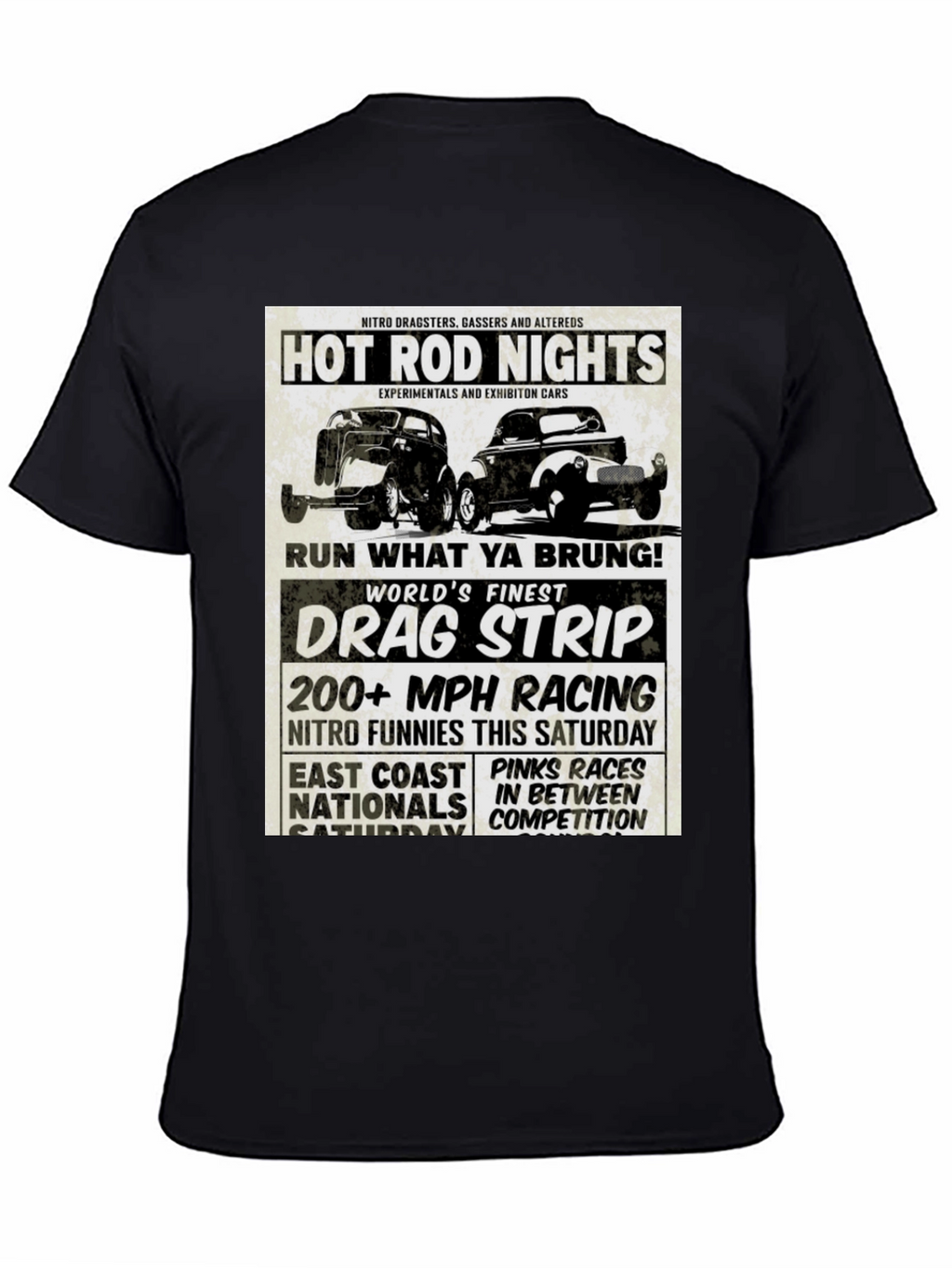Hot Rod Nights Drag Racing T-Shirt