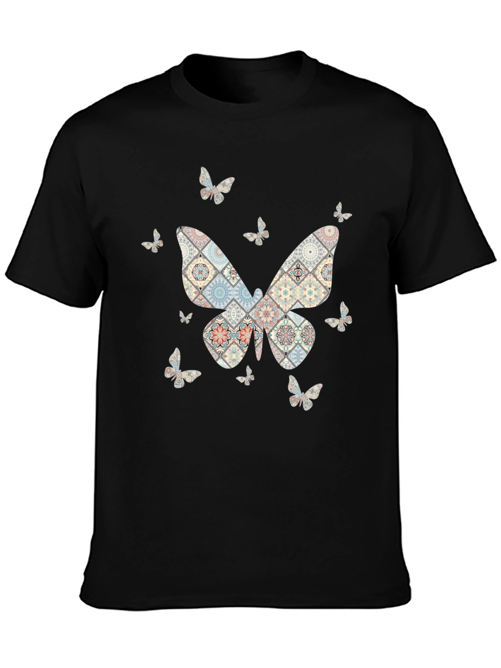 Butterfly Patterned T-Shirt