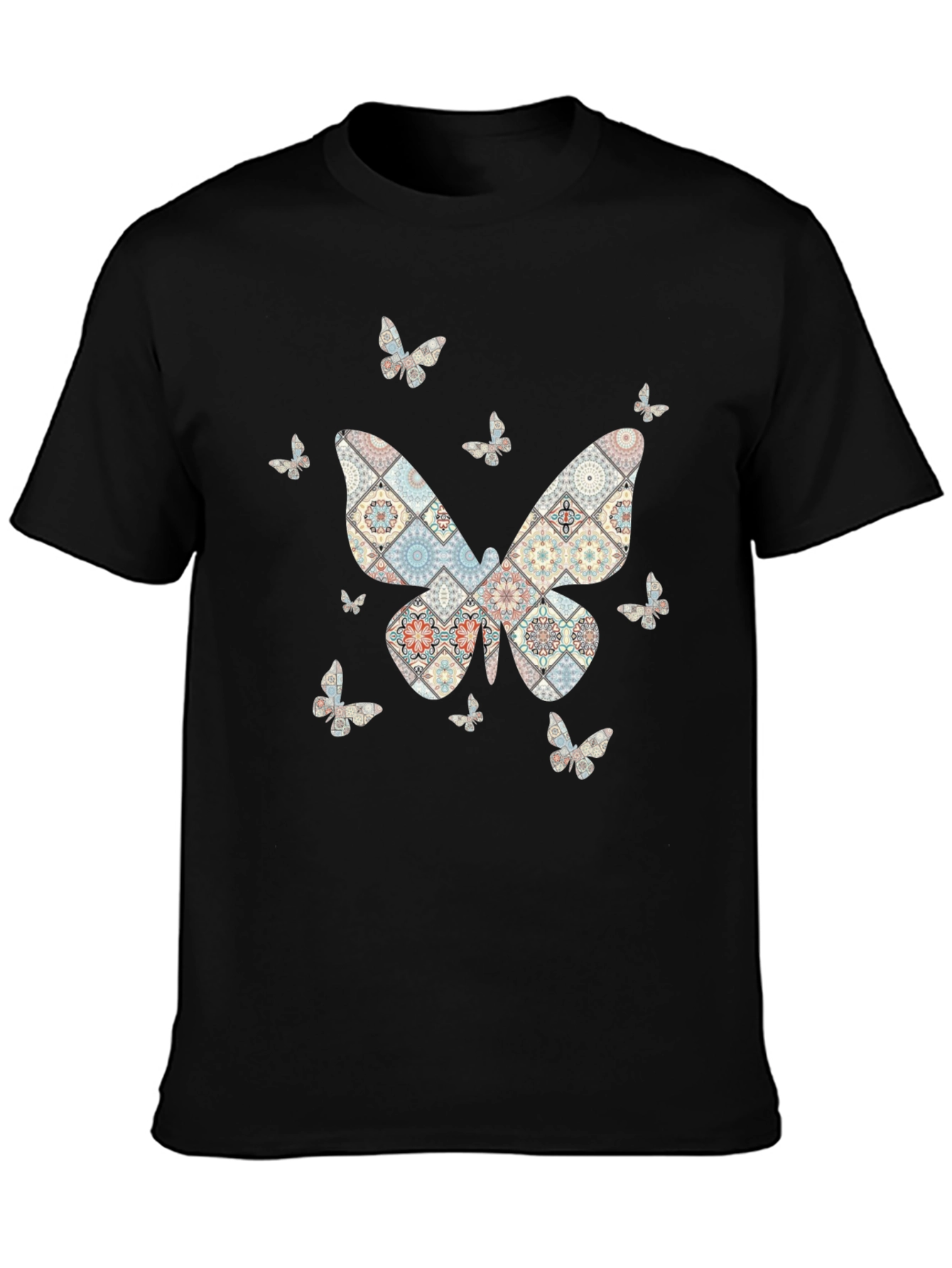 Butterfly Patterned T-Shirt