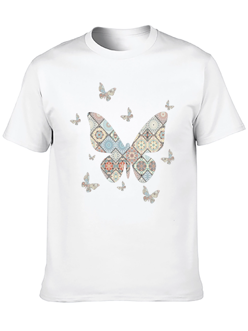 Butterfly Patterned T-Shirt