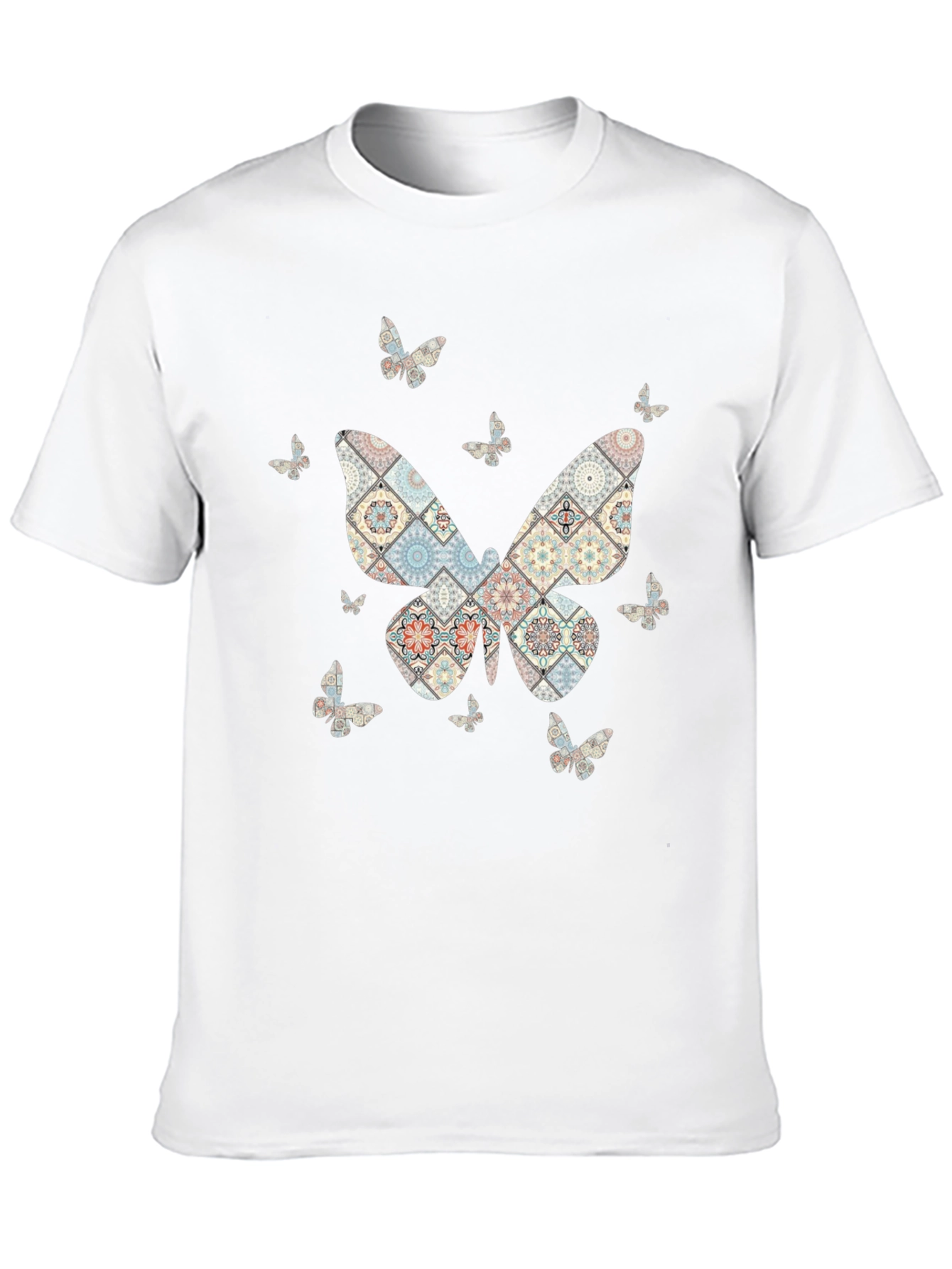 Butterfly Patterned T-Shirt