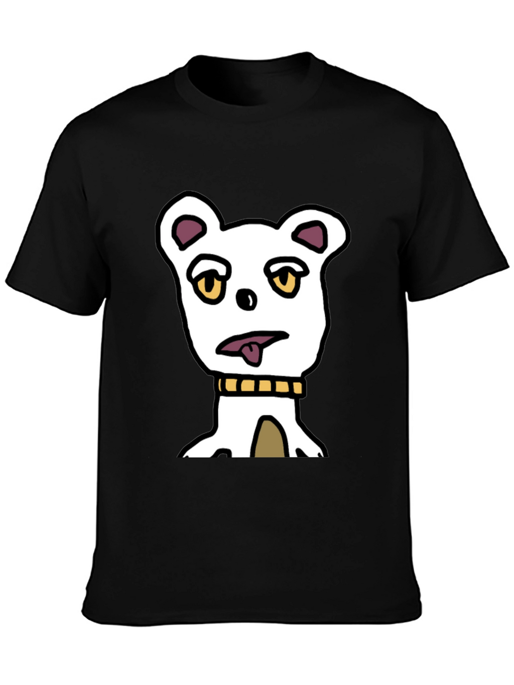 Funny Dog Graphic T-Shirt - Black