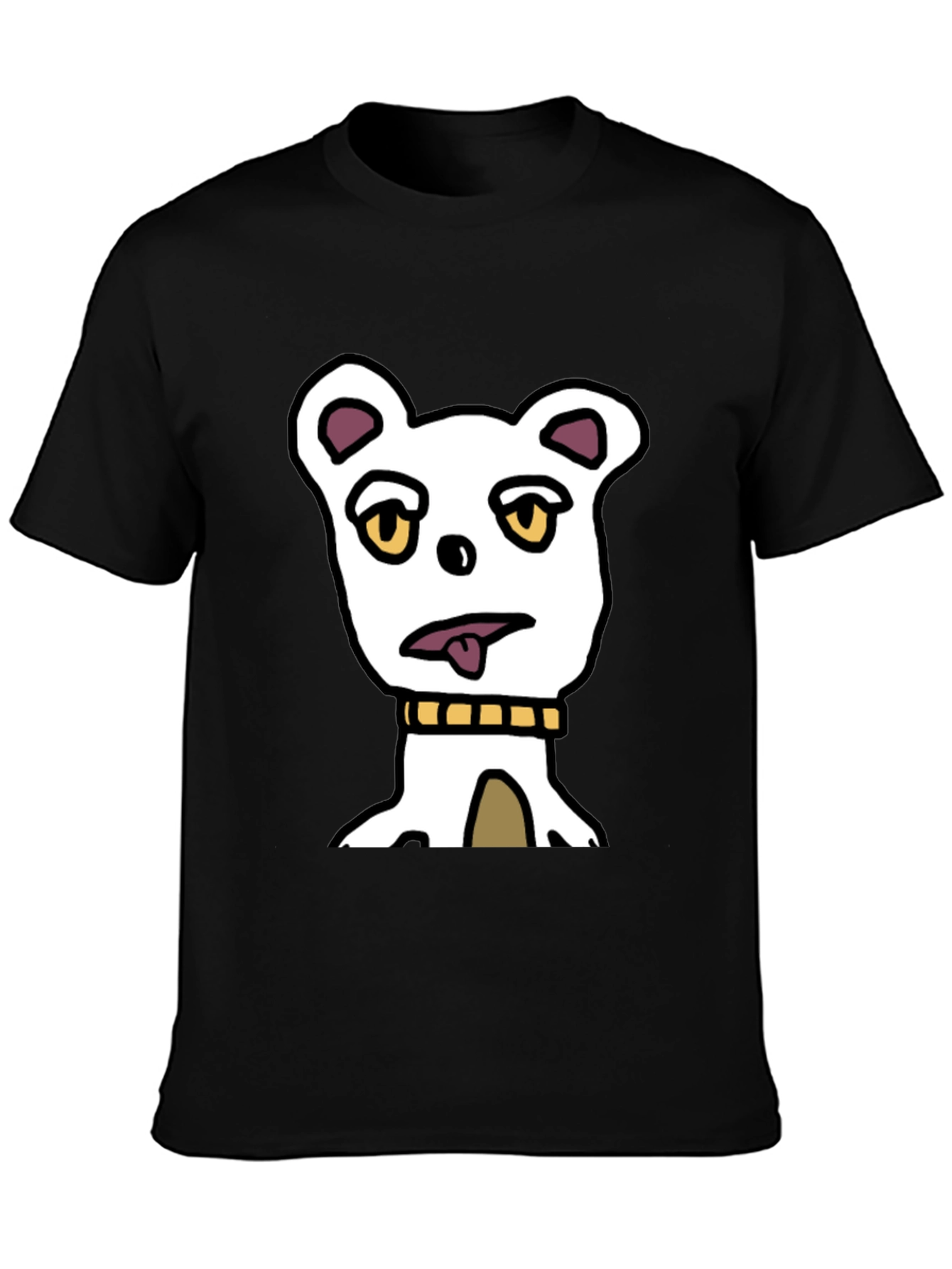 Funny Dog Graphic T-Shirt - Black