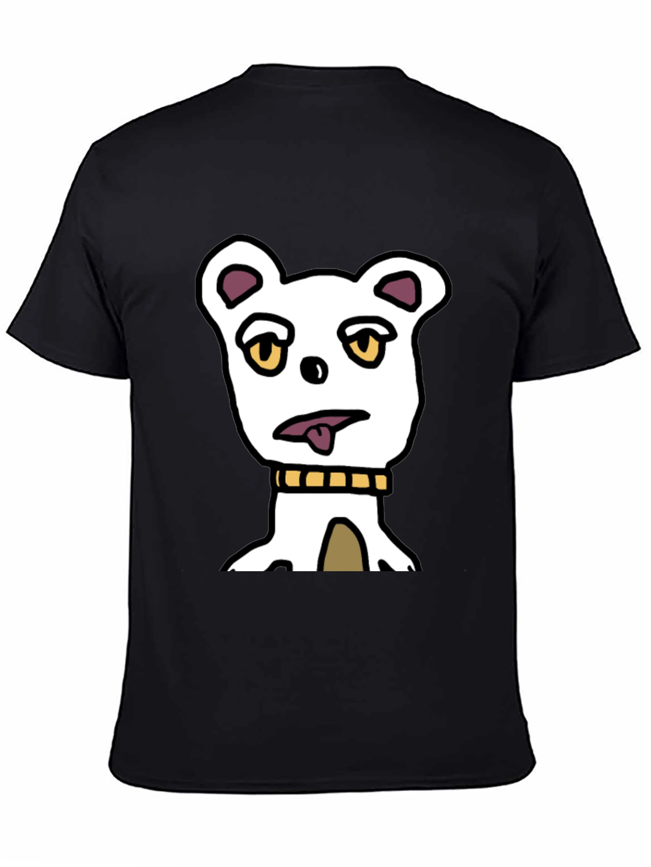 Funny Dog Graphic T-Shirt - Black