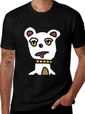 Funny Dog Graphic T-Shirt - Black