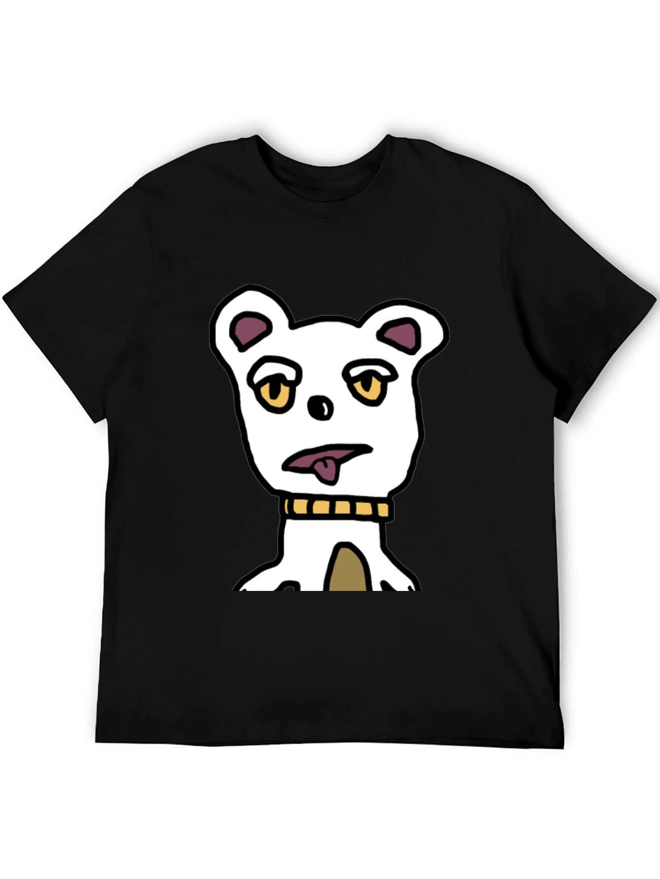Funny Dog Graphic T-Shirt - Black