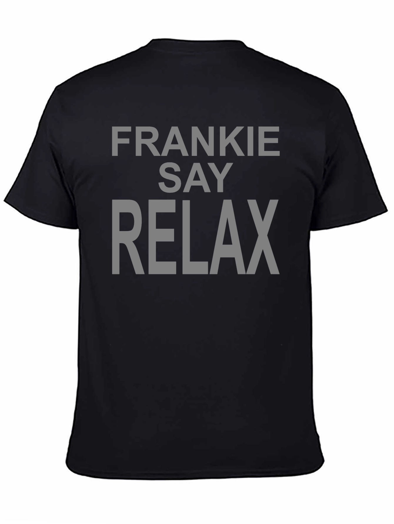 Frankie Say Relax Graphic Tee - Black Cotton T-Shirt