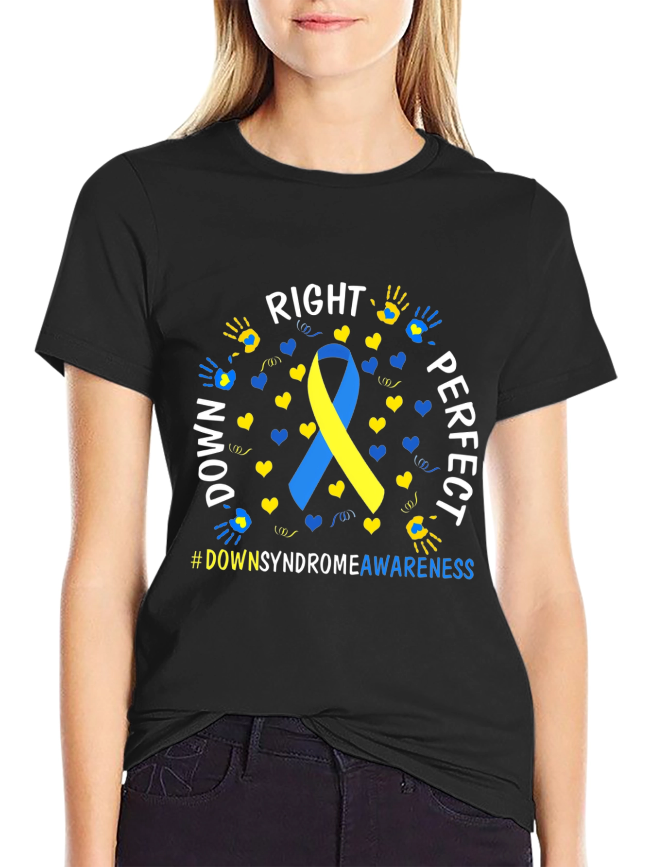 Down Syndrome Awareness T-Shirt - Right Perfect Down