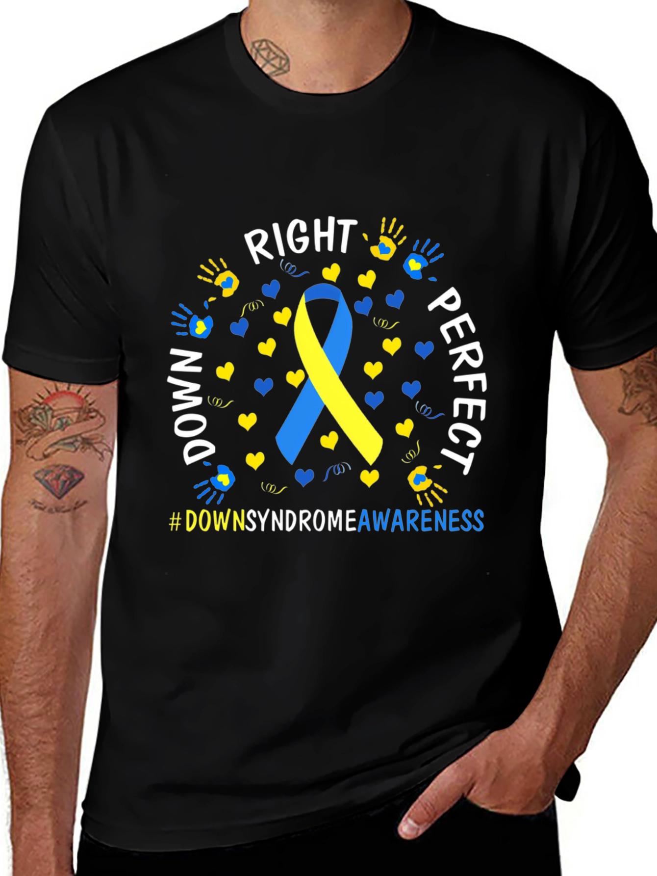 Down Syndrome Awareness T-Shirt - Right Perfect Down