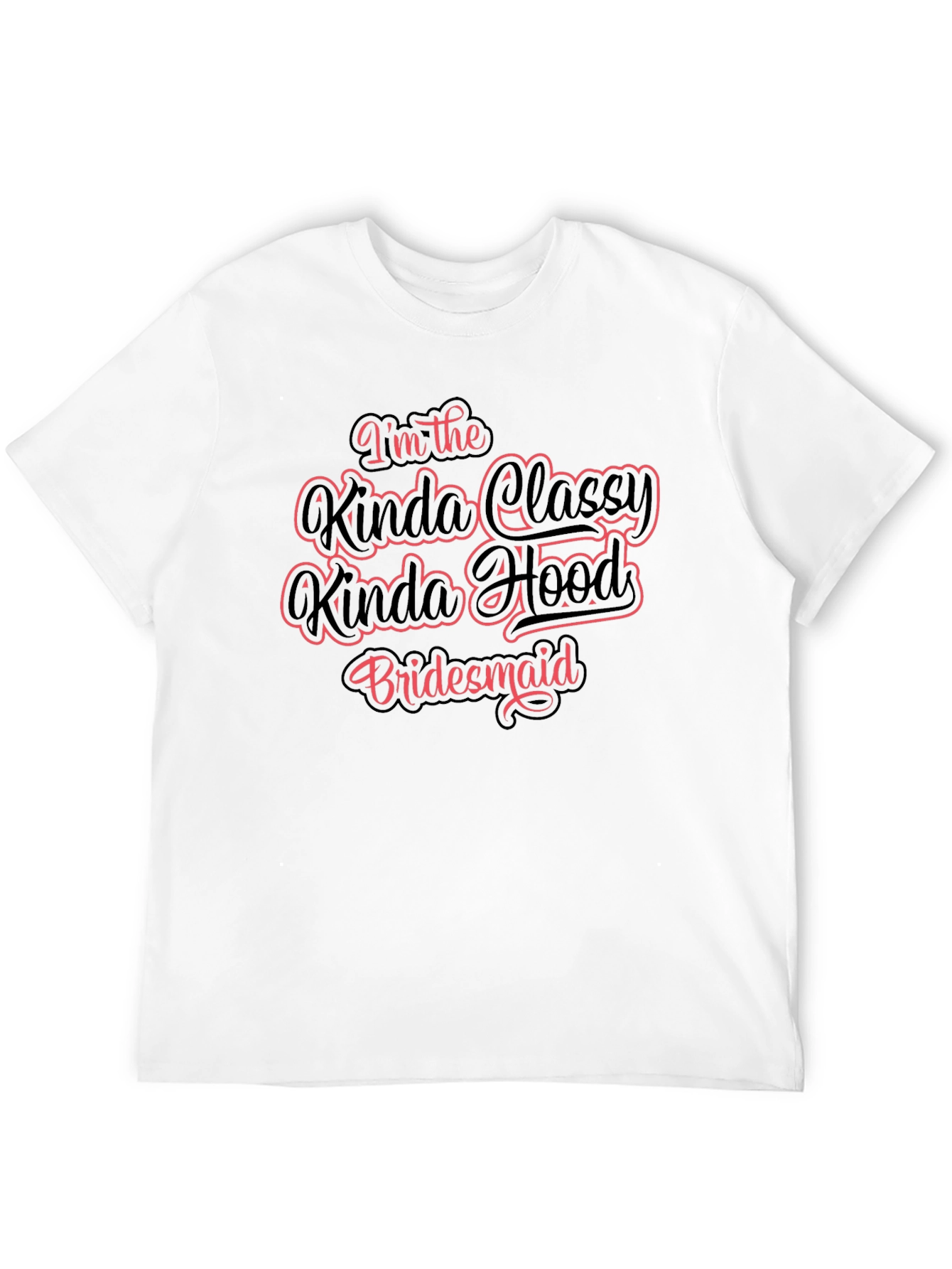 Classy Hood Bridesmaid Black T-Shirt