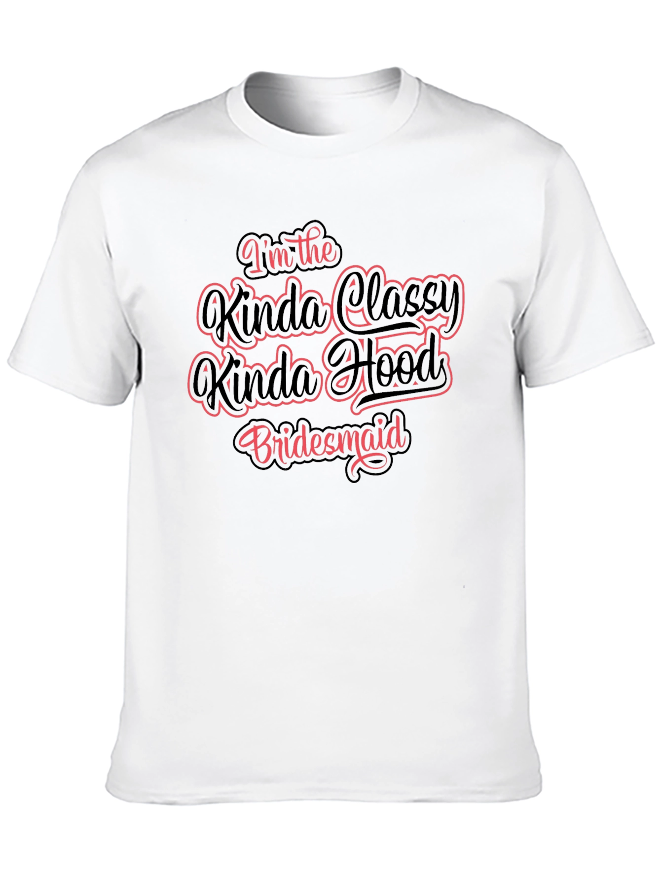 Classy Hood Bridesmaid Black T-Shirt