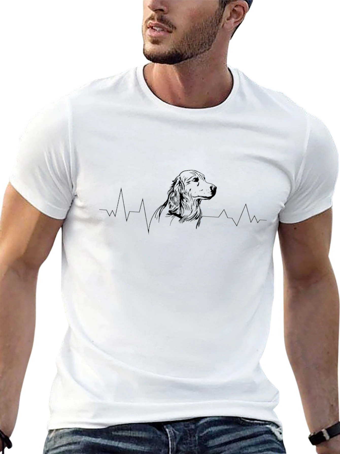 Dog Heartbeat T-Shirt - Stylish Comfort