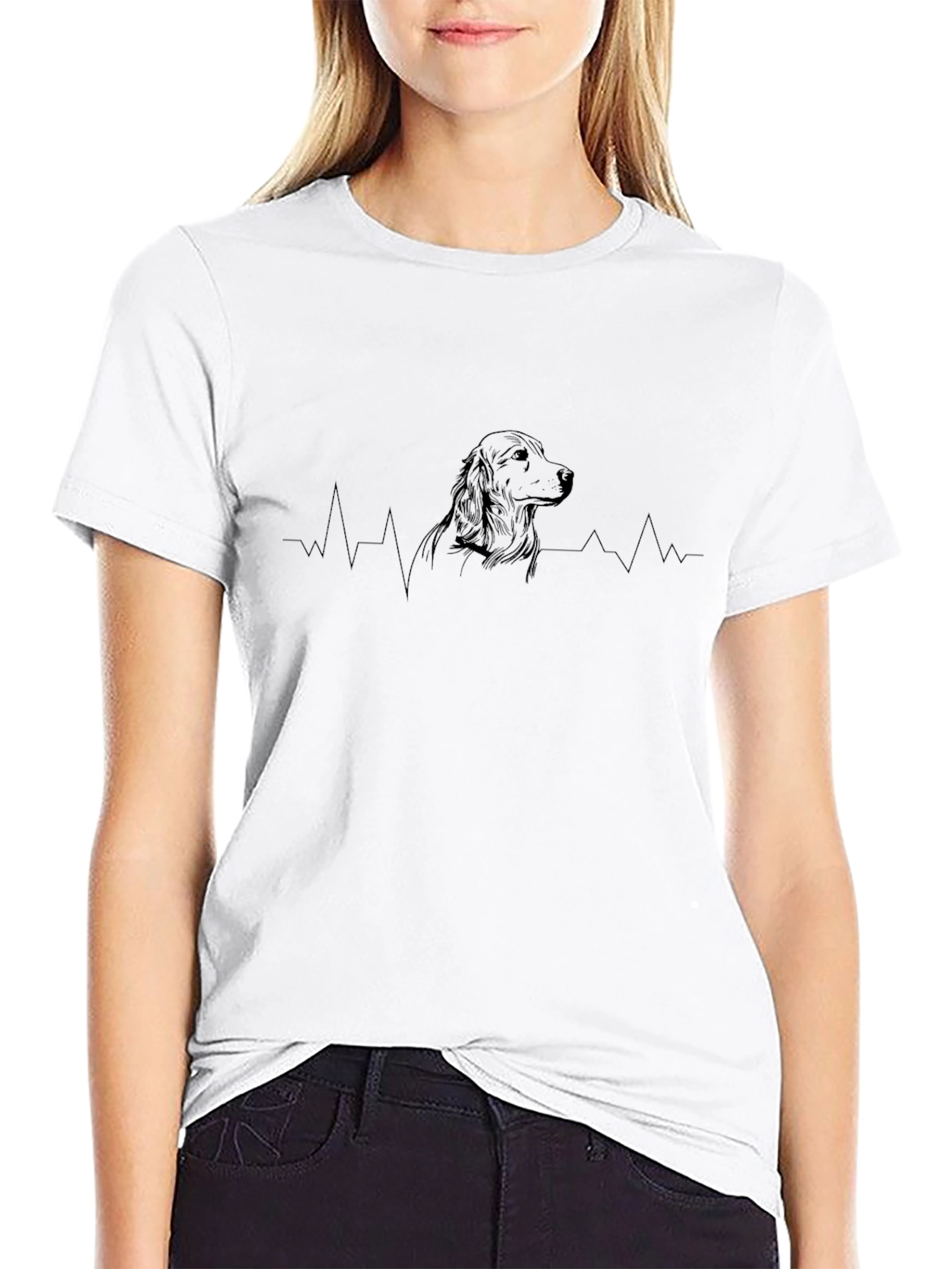 Dog Heartbeat T-Shirt - Stylish Comfort