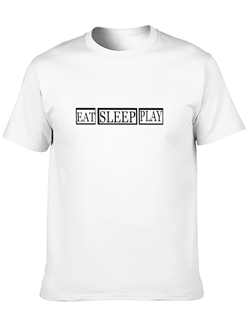Eat Sleep Play Black Graphic Tee
