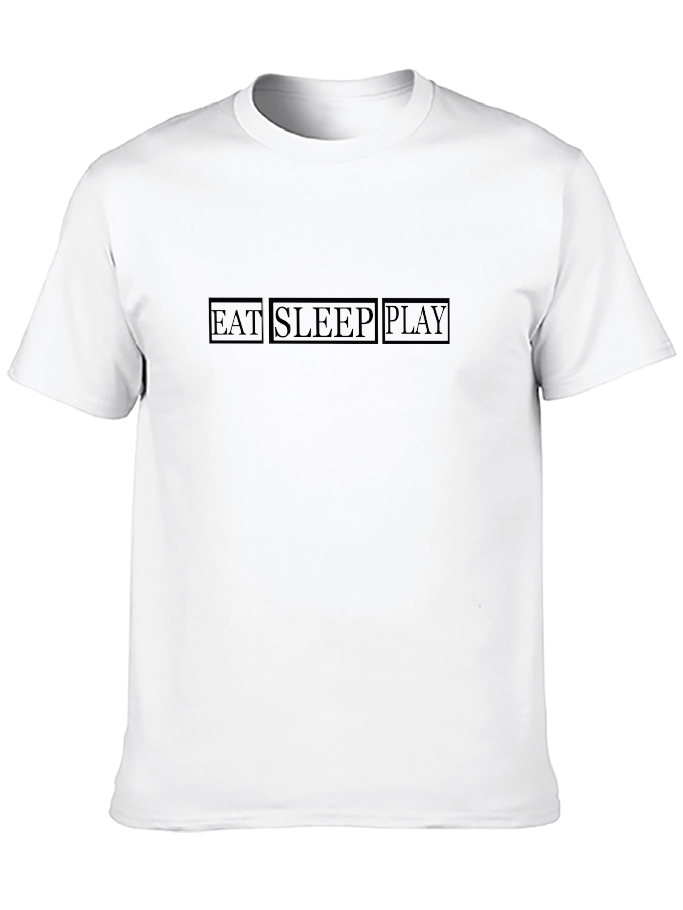 Eat Sleep Play Black Graphic Tee