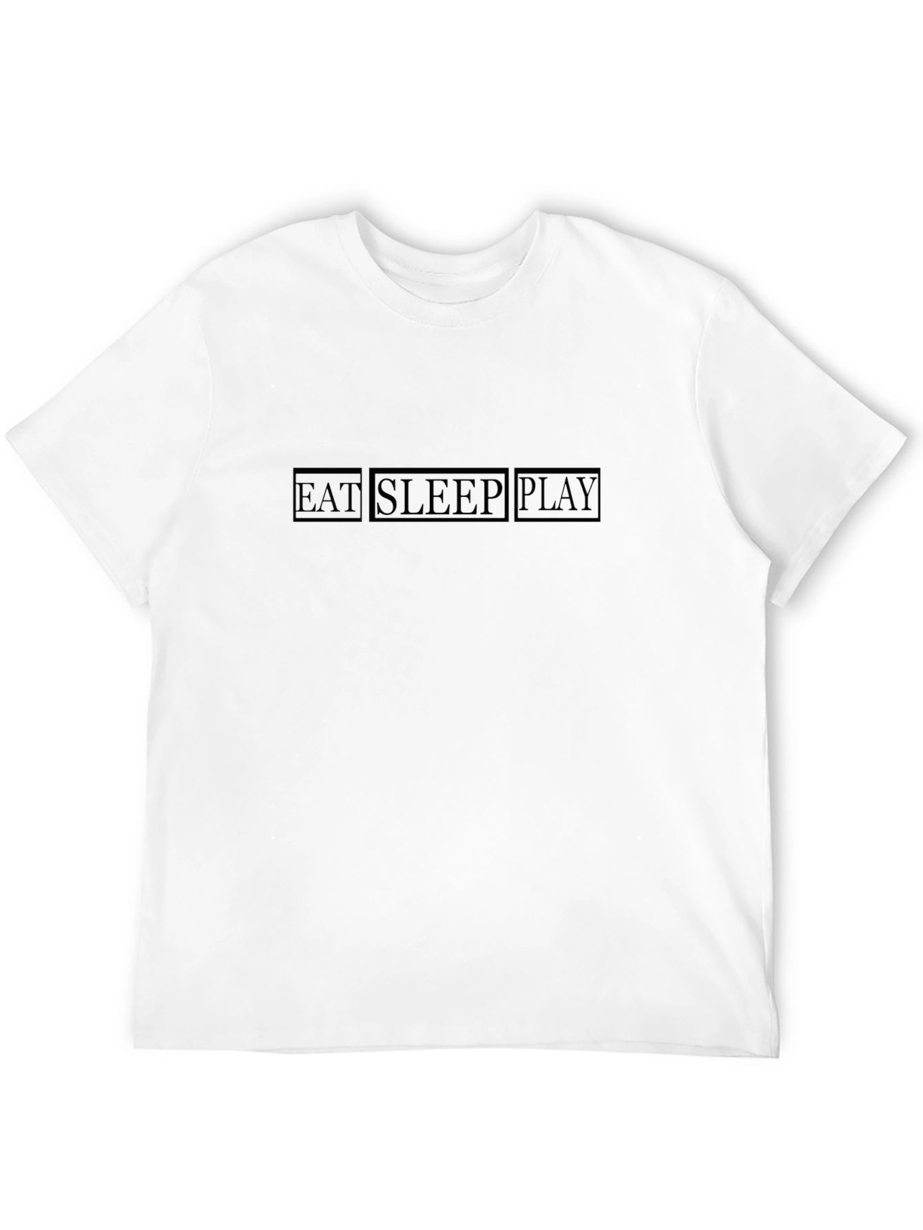 Eat Sleep Play Black Graphic Tee