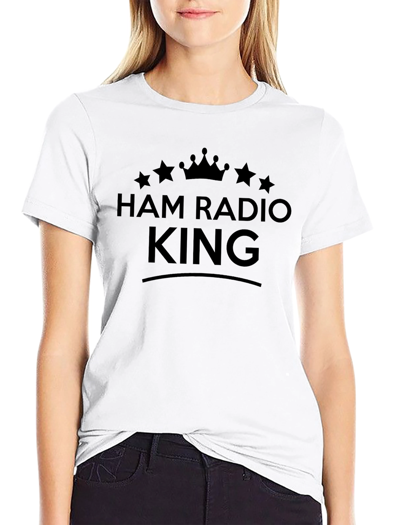 Ham Radio King Black T-Shirt