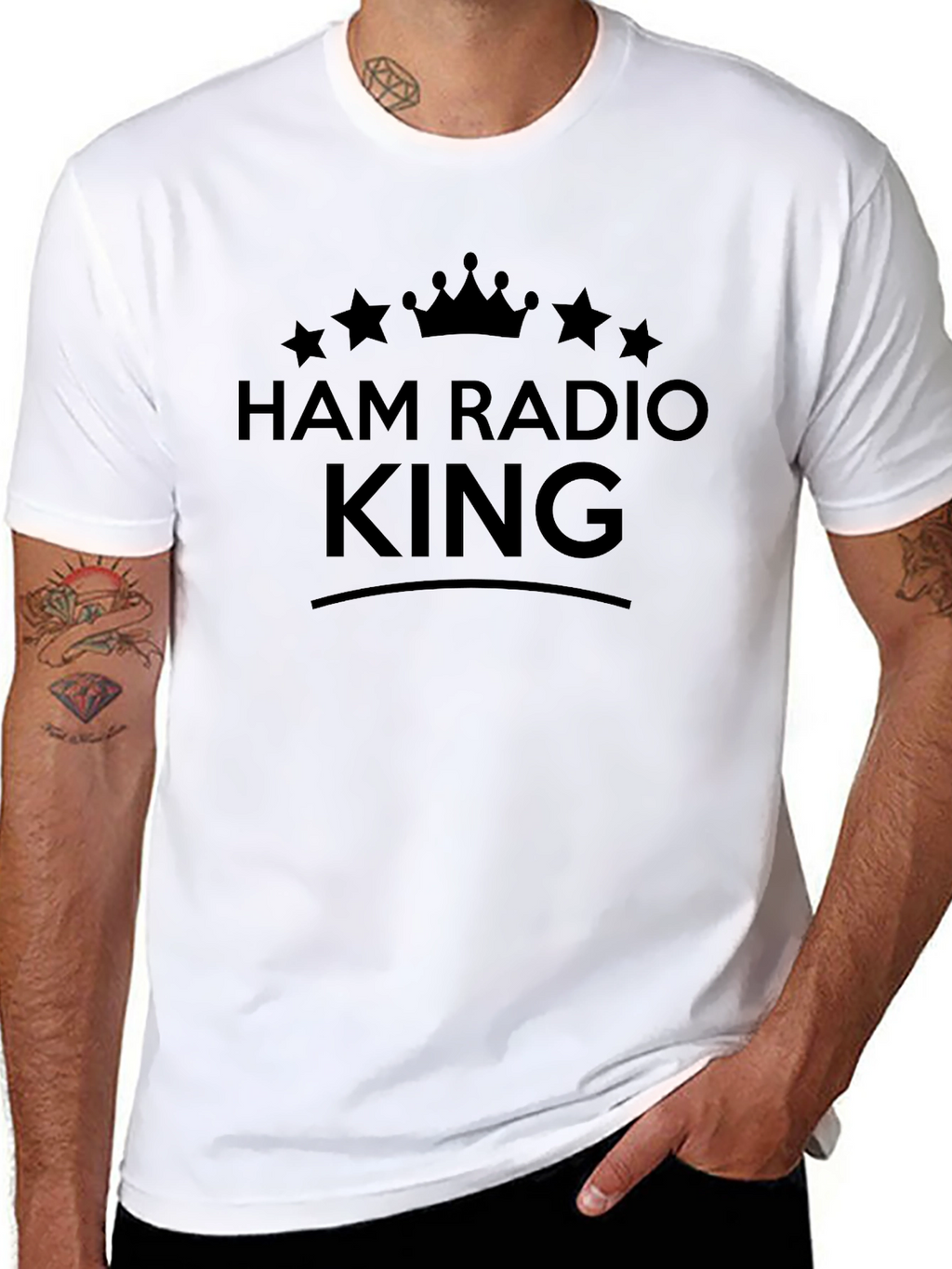 Ham Radio King Black T-Shirt
