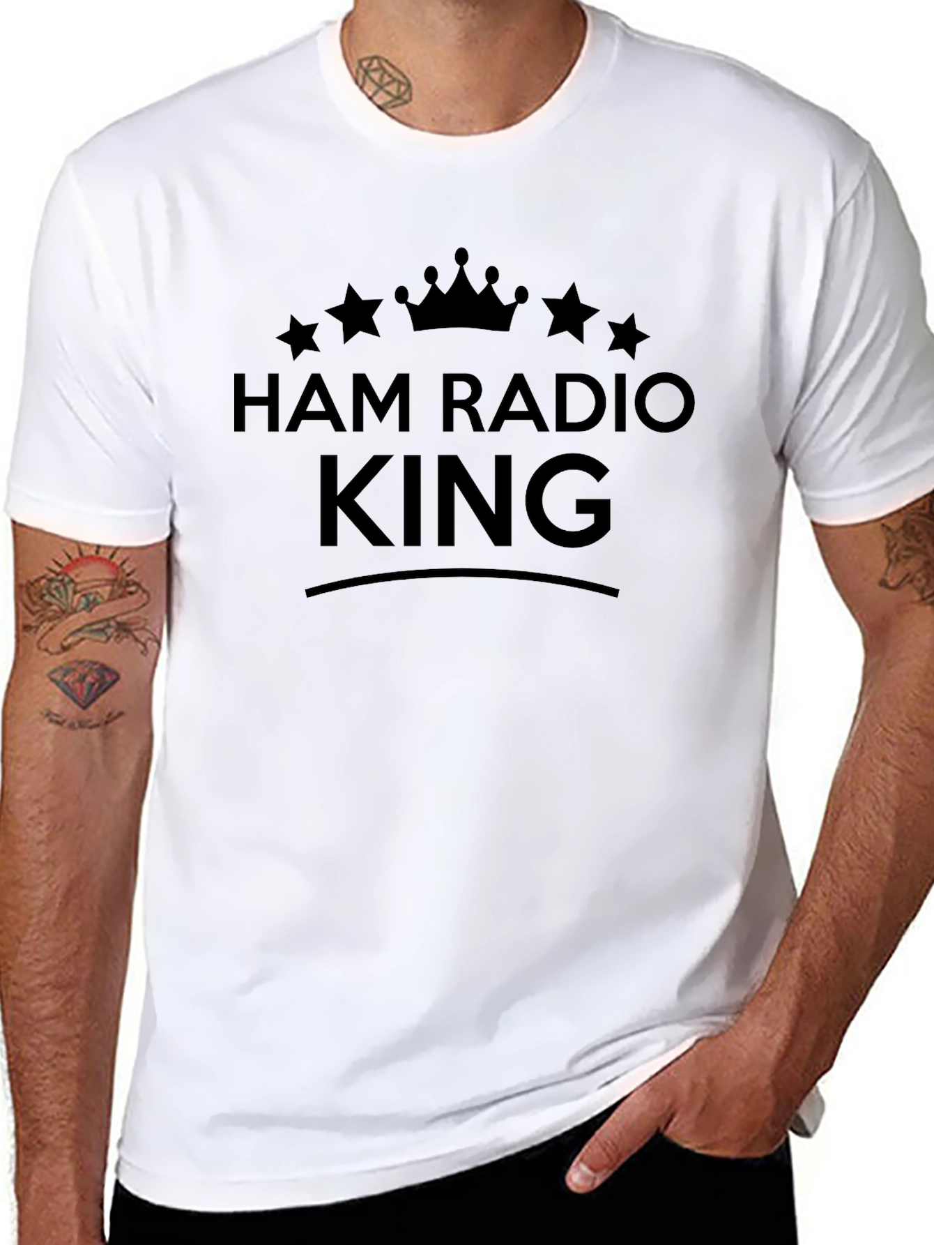 Ham Radio King Black T-Shirt