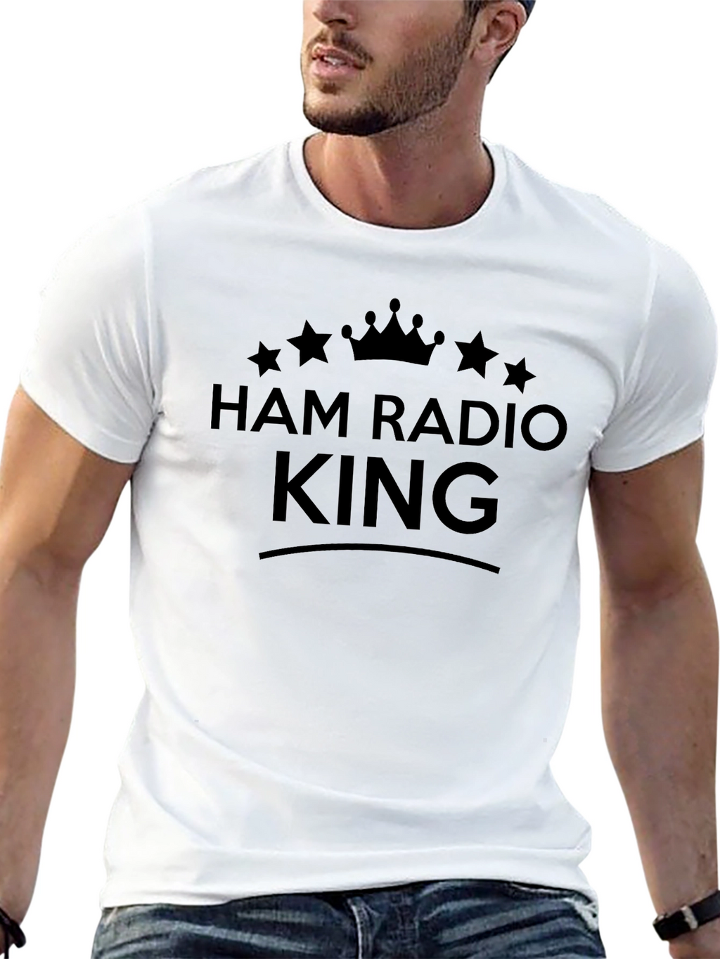 Ham Radio King Black T-Shirt