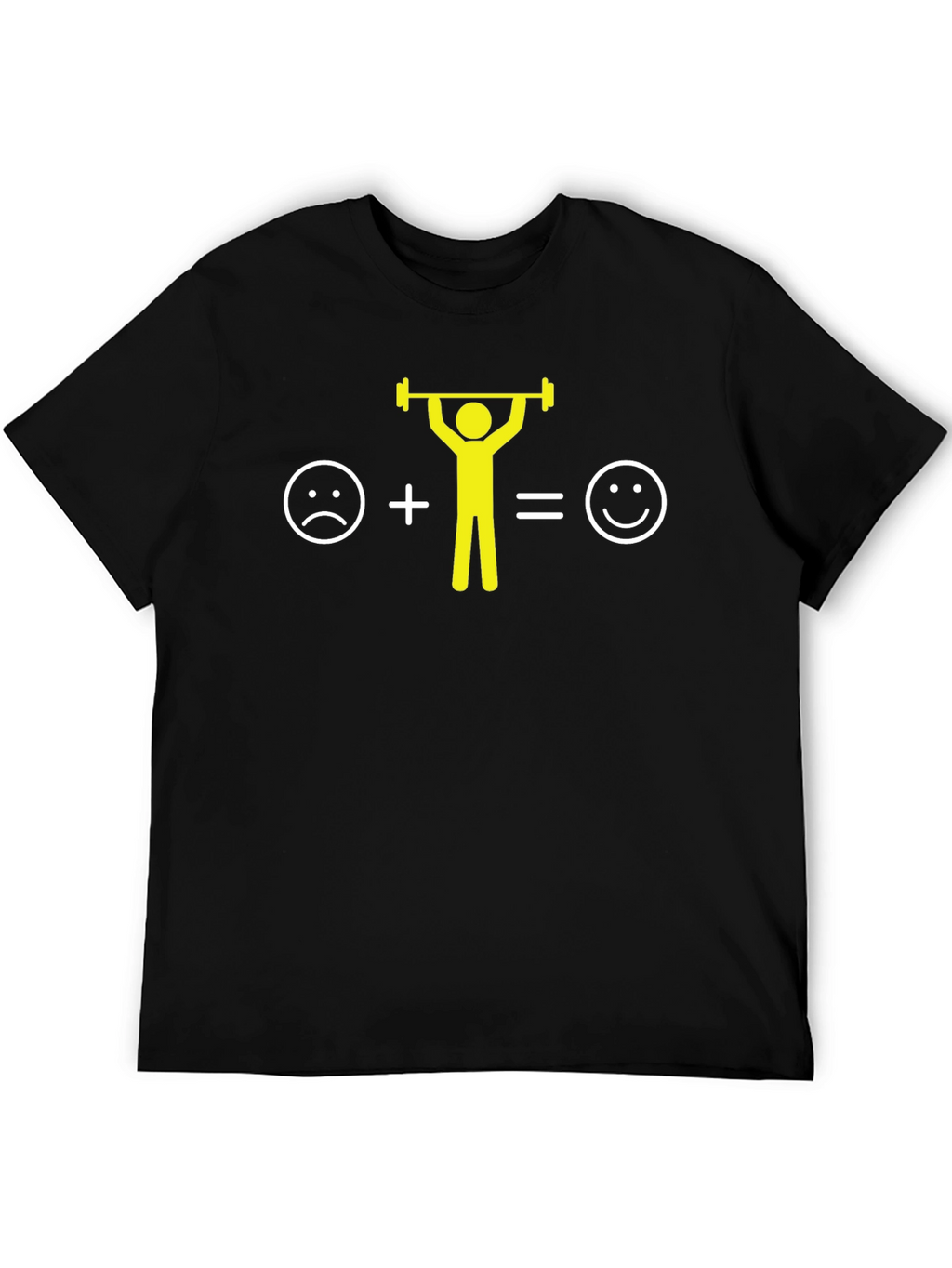 Funny Weightlifting T-Shirt: Sad to Happy Equation