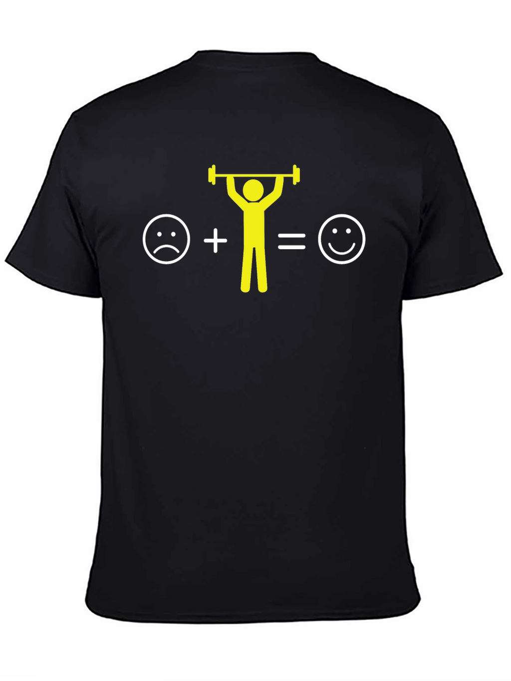 Funny Weightlifting T-Shirt: Sad to Happy Equation