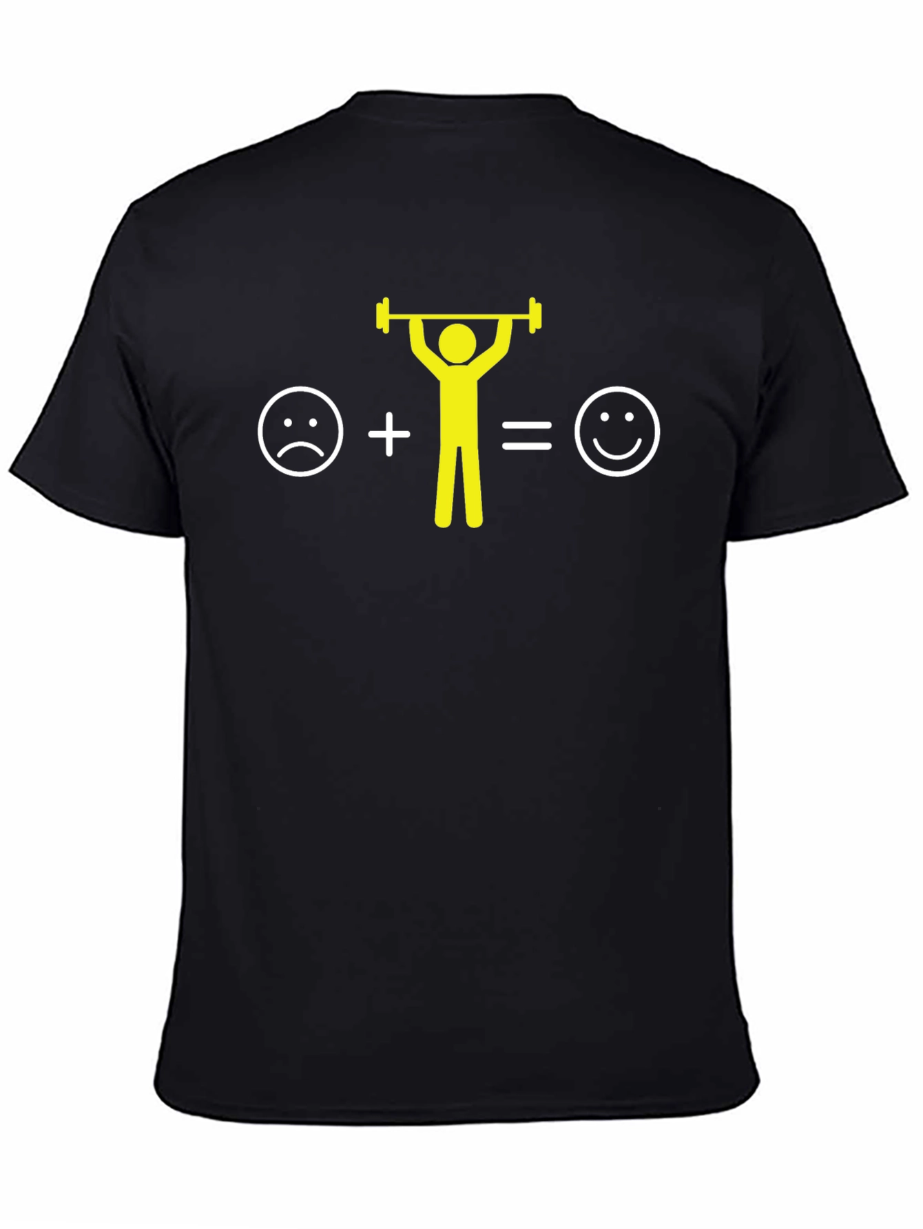 Funny Weightlifting T-Shirt: Sad to Happy Equation
