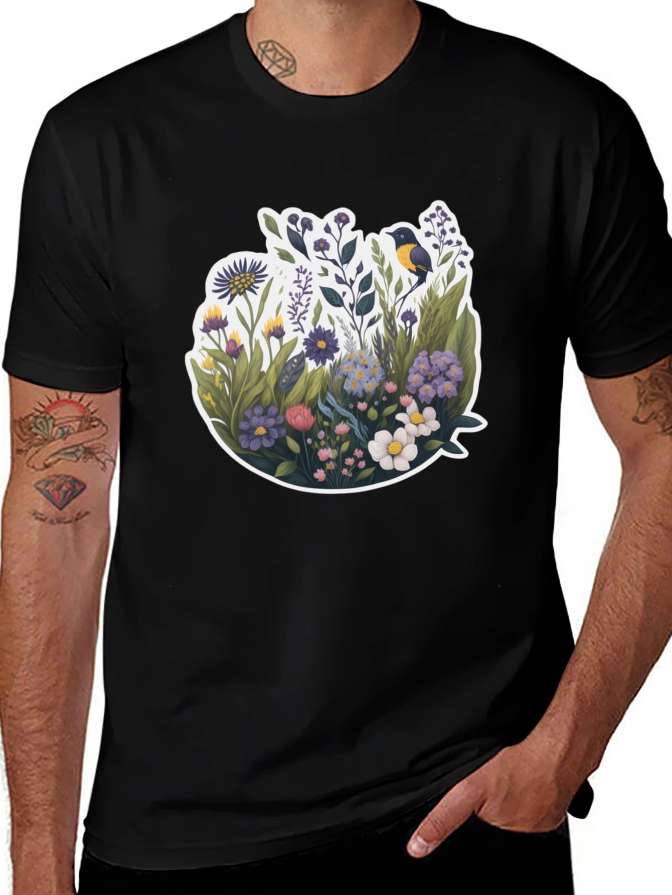 Floral Graphic T-Shirt - Nature Inspired Design