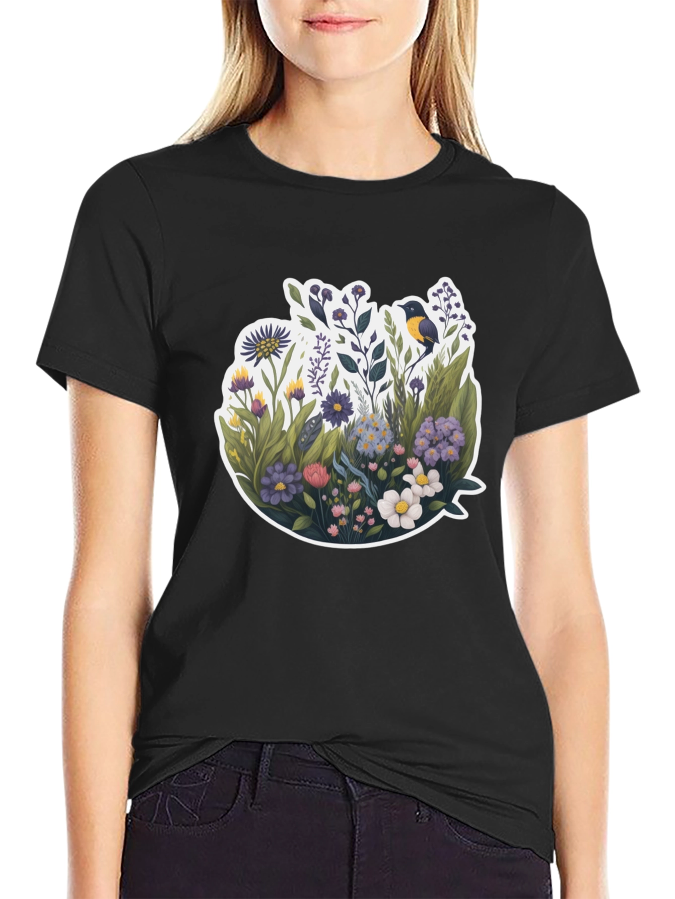 Floral Graphic T-Shirt - Nature Inspired Design