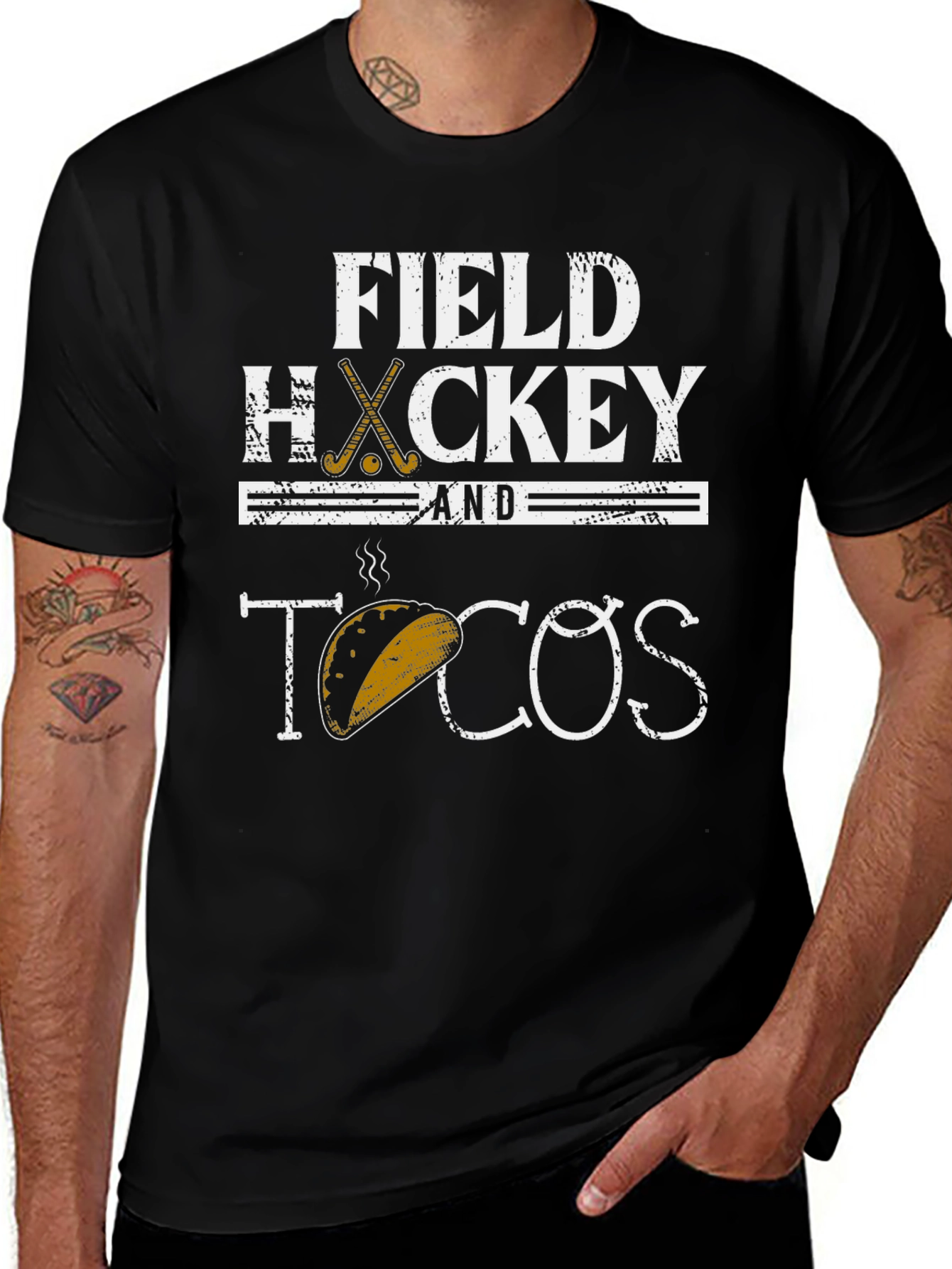 Field Hockey and Tacos Graphic Tee
