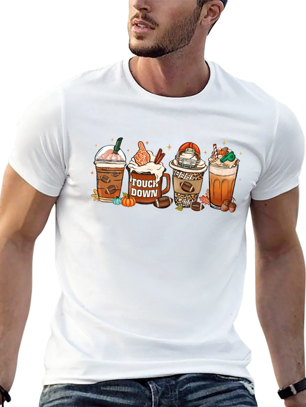 Football Fall Drinks T-Shirt