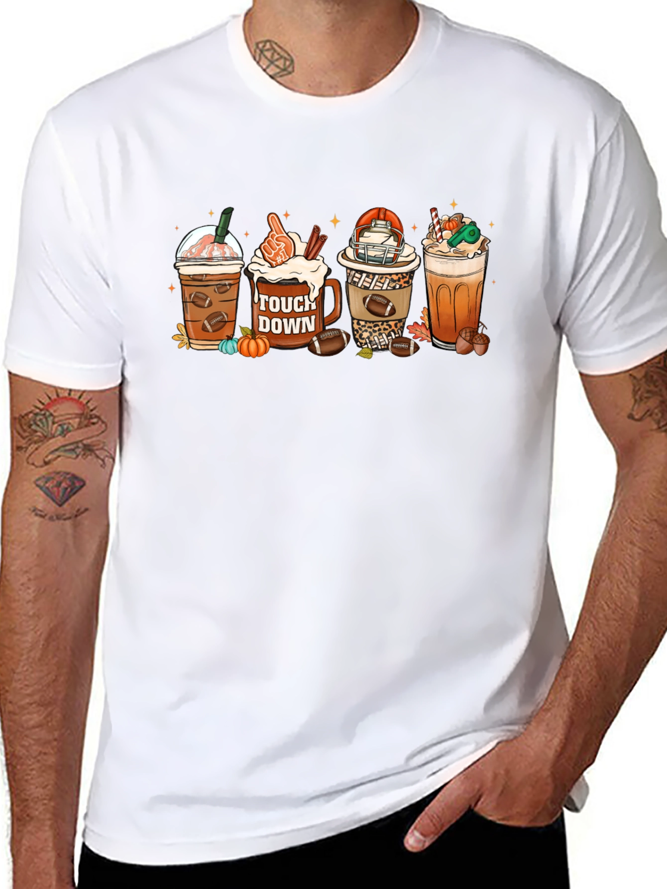 Football Fall Drinks T-Shirt