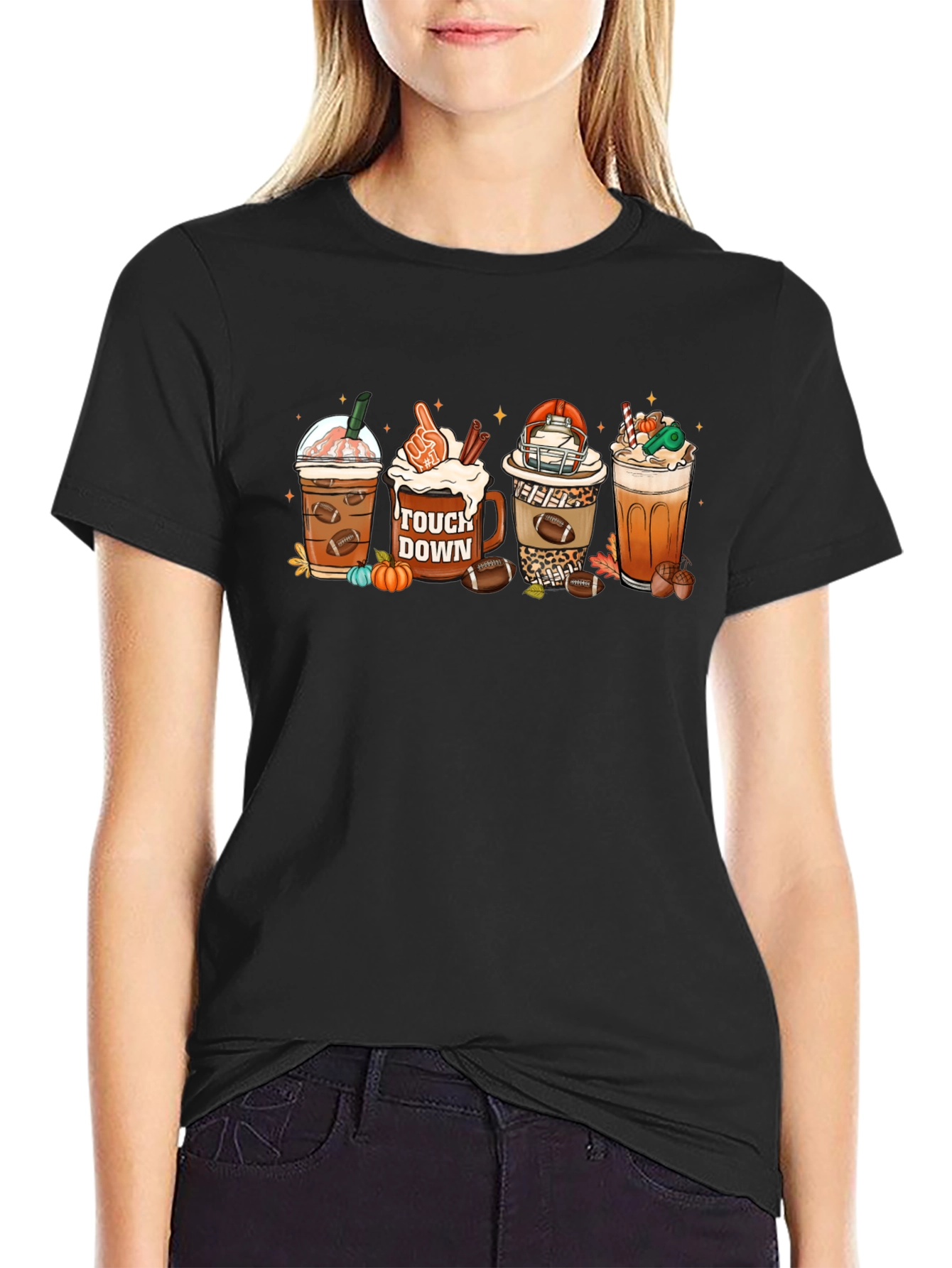 Football Fall Drinks T-Shirt