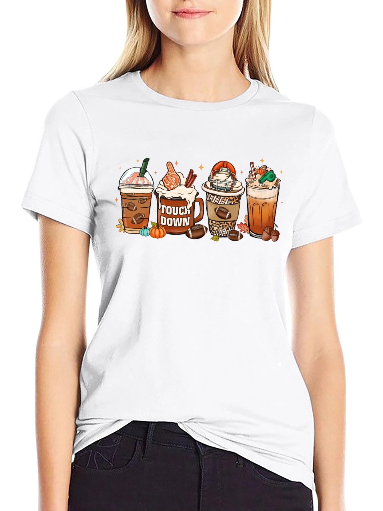 Football Fall Drinks T-Shirt