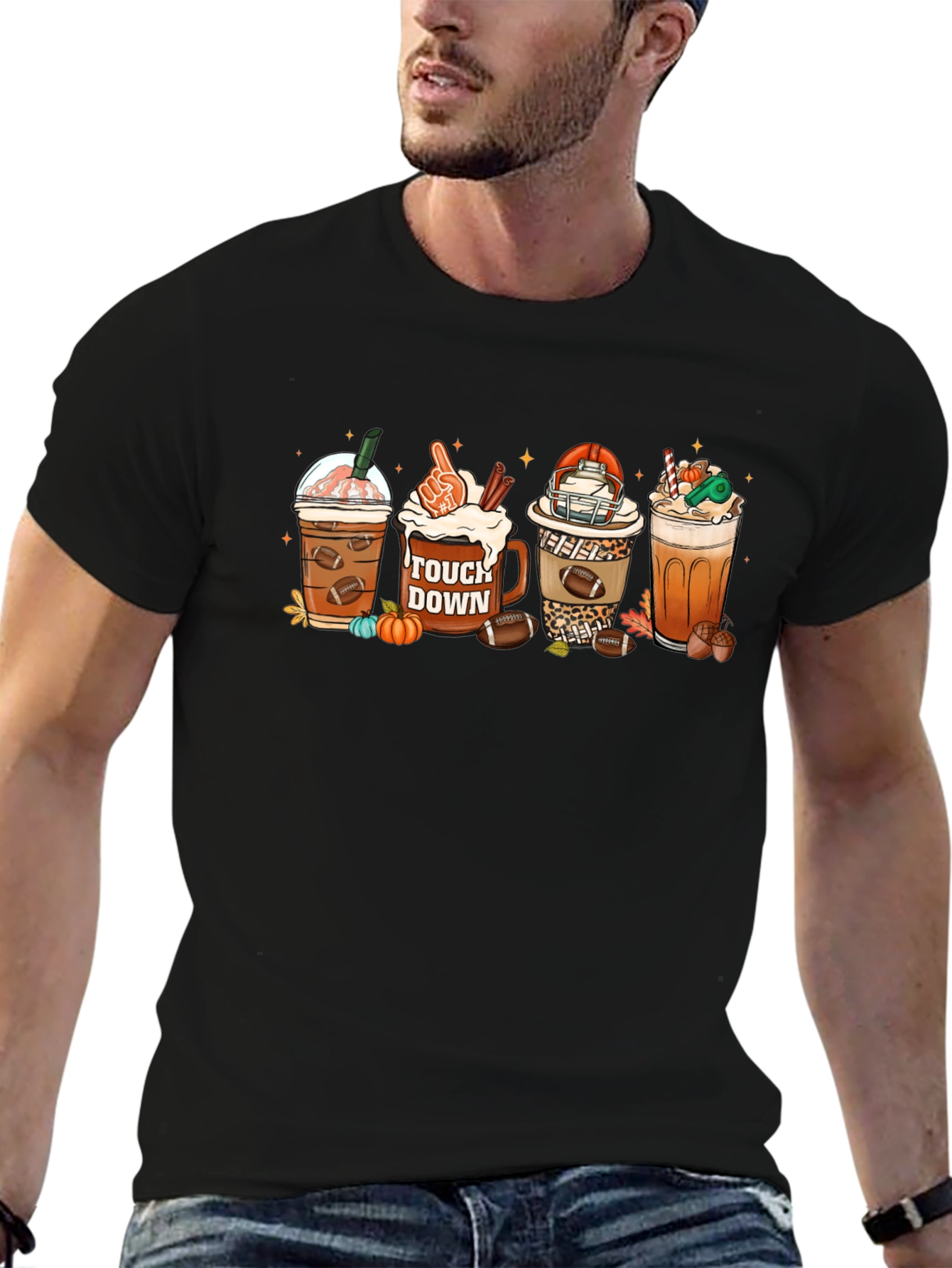 Football Fall Drinks T-Shirt