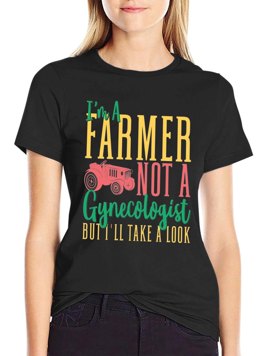 Farmer Not Gynecologist Graphic T-Shirt