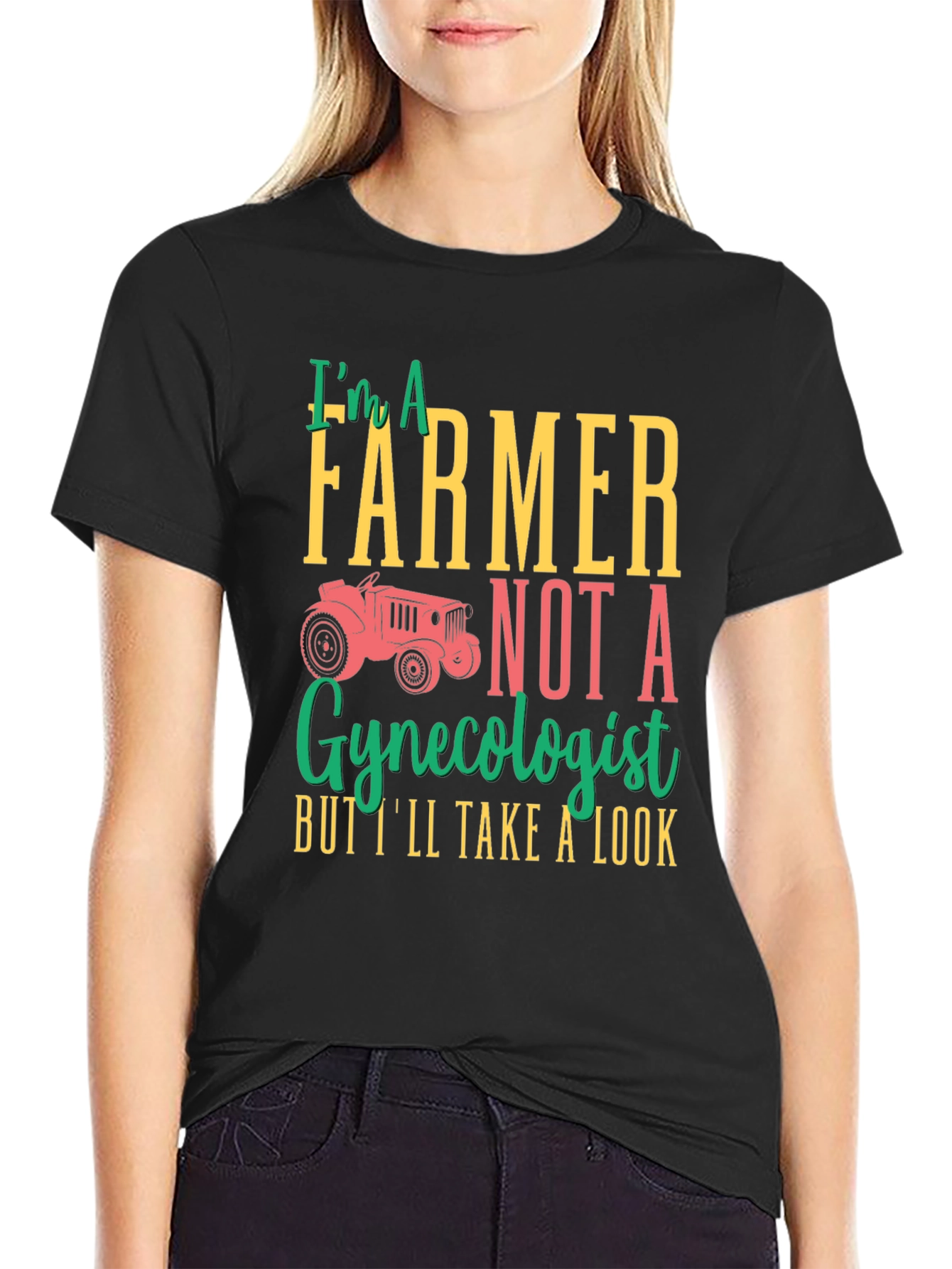 Farmer Not Gynecologist Graphic T-Shirt