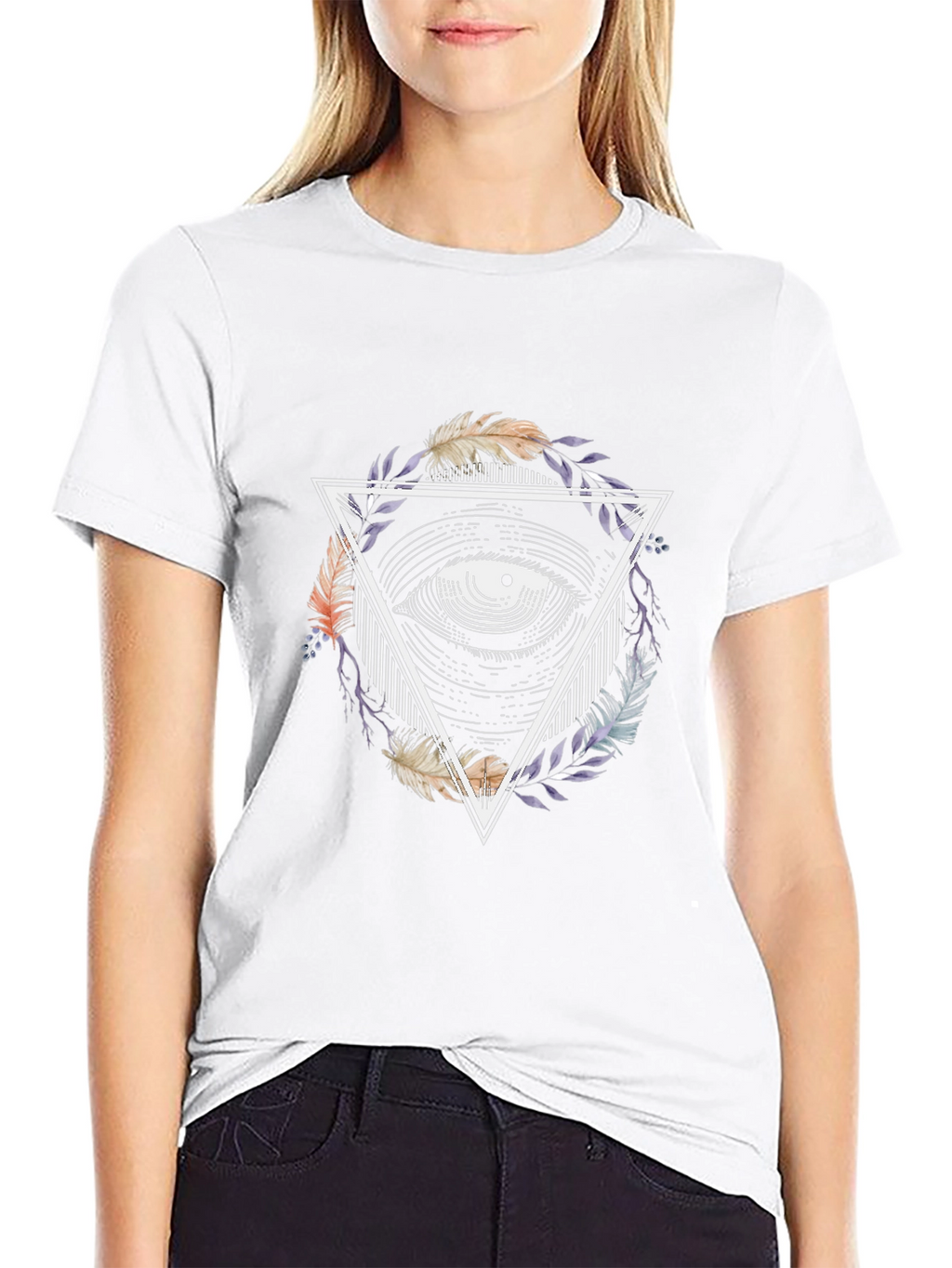 Eye in Triangle Graphic T-Shirt