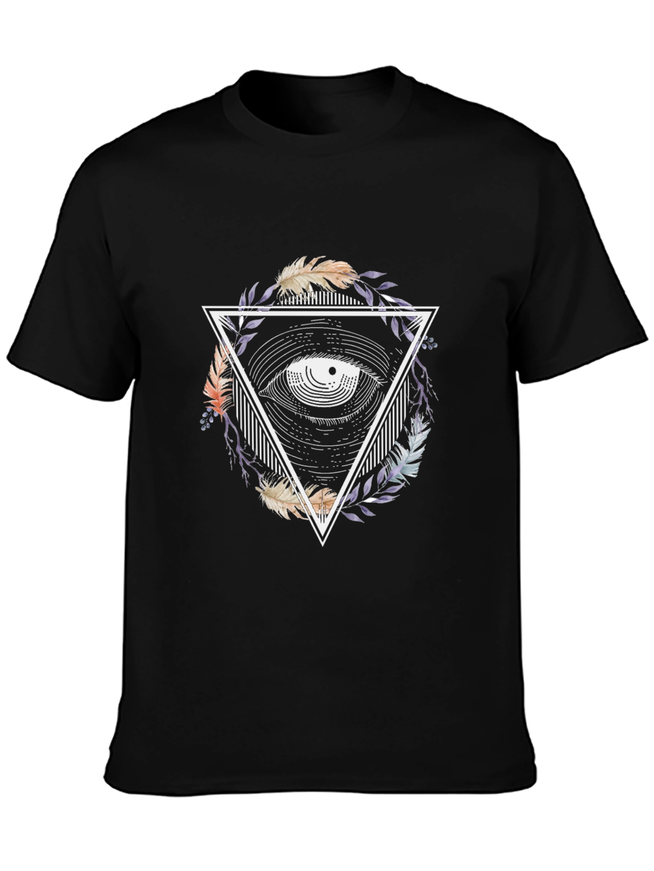 Eye in Triangle Graphic T-Shirt