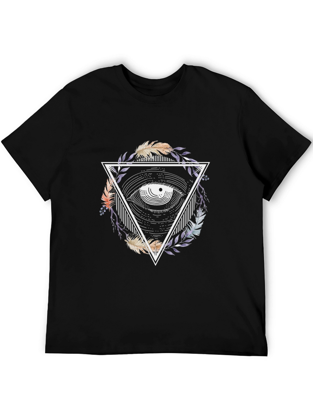 Eye in Triangle Graphic T-Shirt
