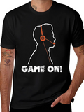 Game On! Gamer Headset Graphic T-Shirt