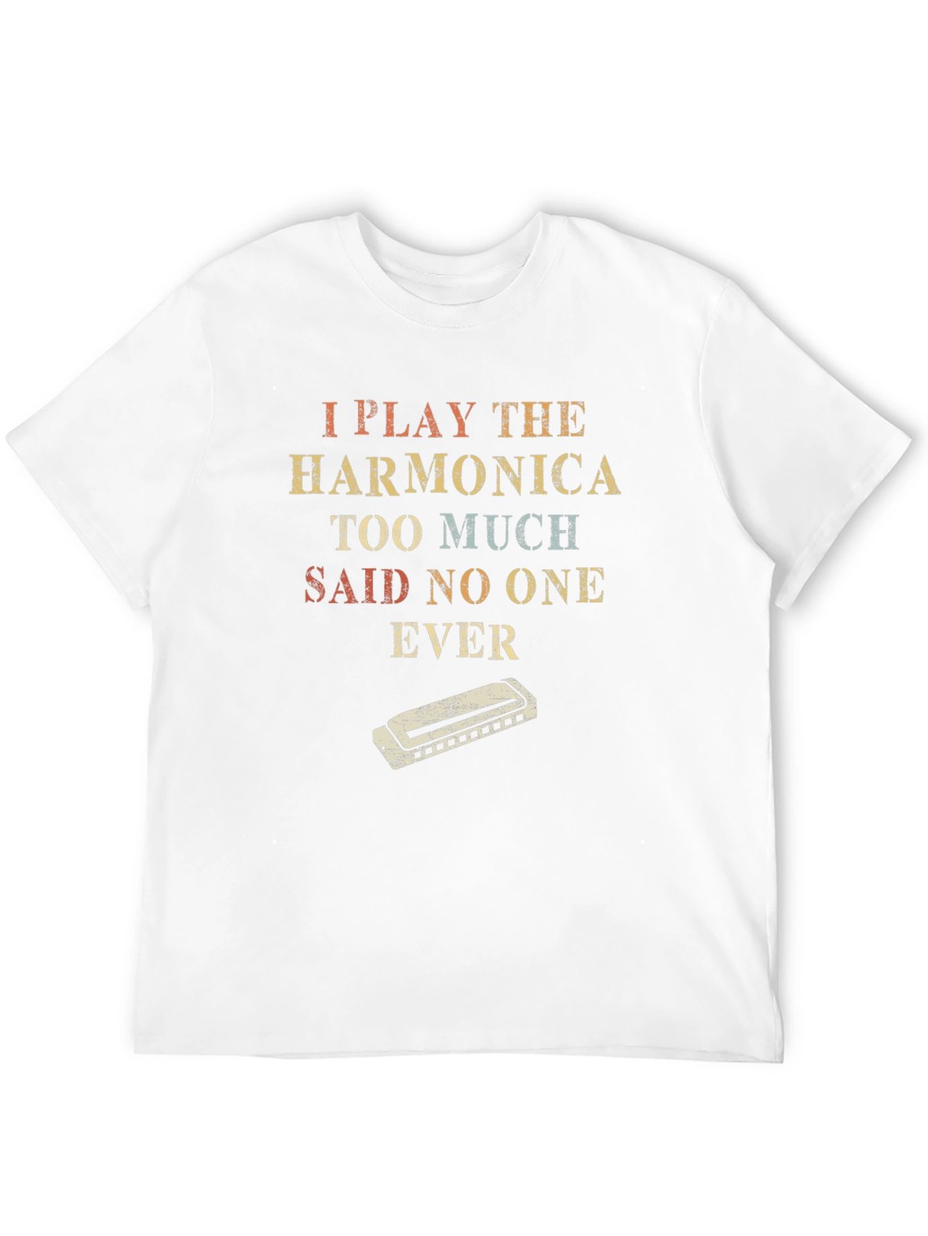 Harmonica Player T-Shirt - Funny Music Tee