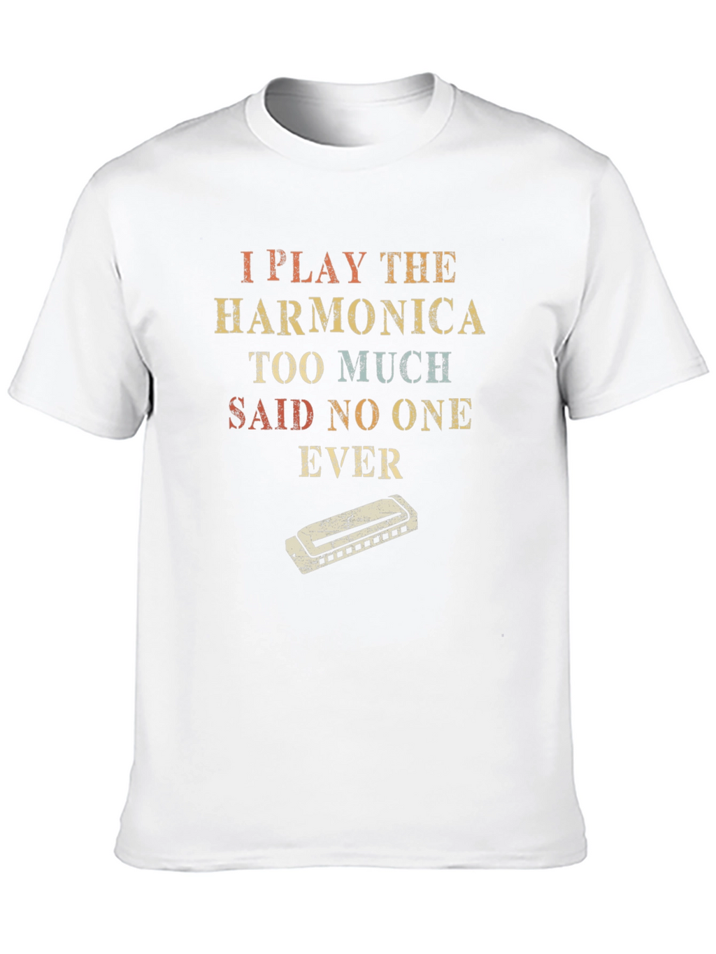 Harmonica Player T-Shirt - Funny Music Tee